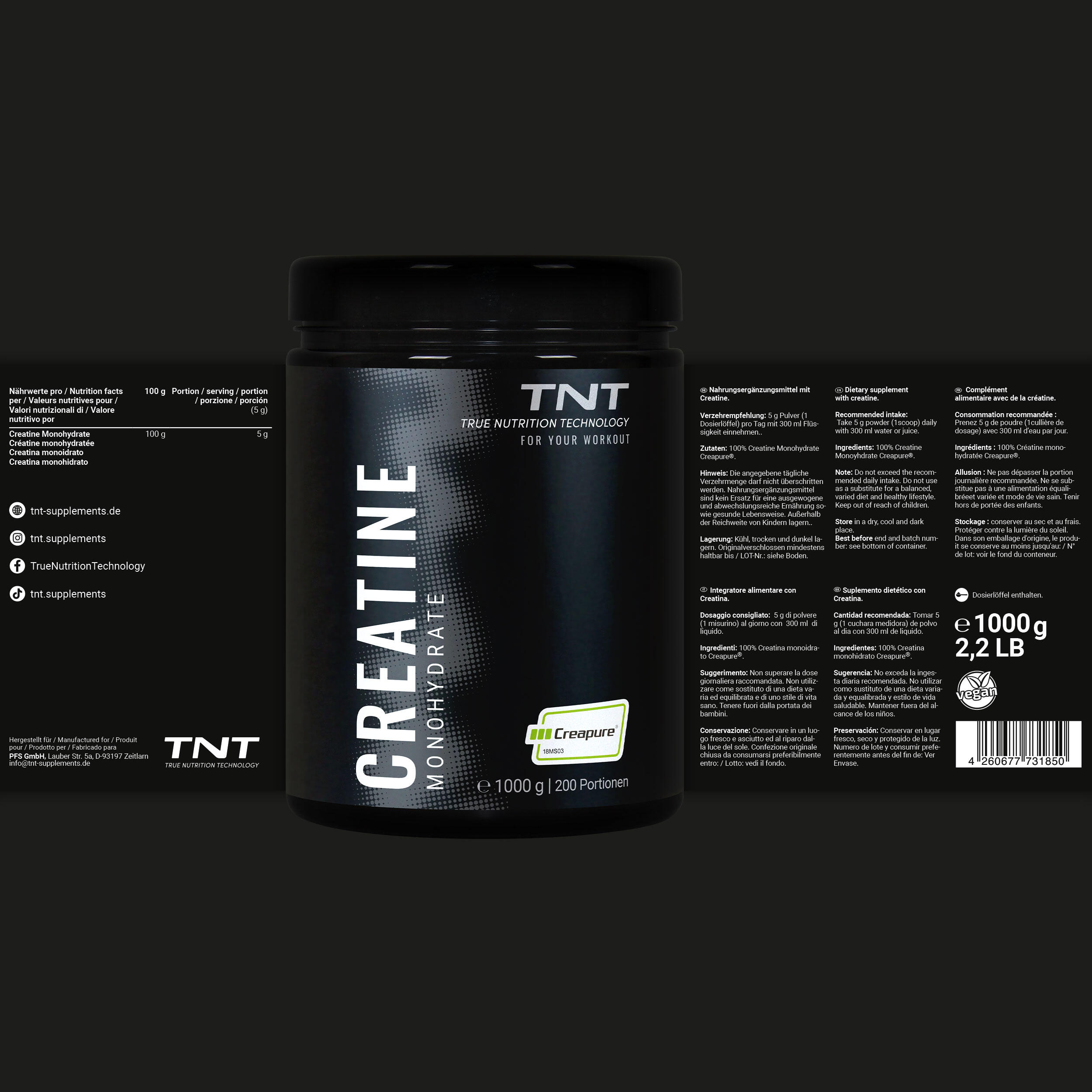 Creatine Monohydrate Creapure® 5/7