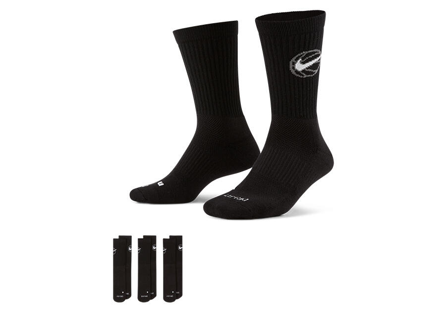 Chaussettes Nike Elite Everyday Noir 3 paires 4/4