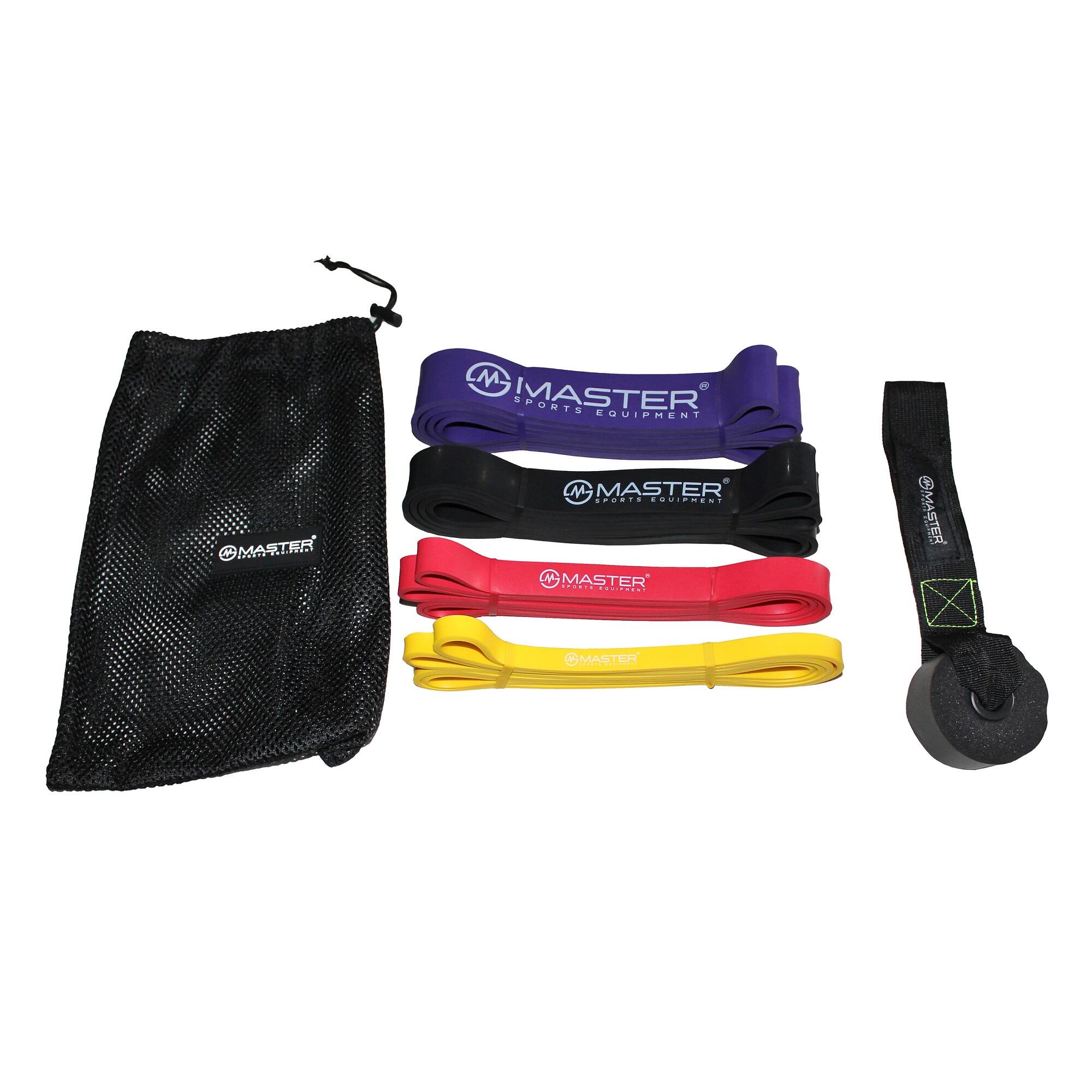 Sada 4 posilovacích gum MASTER Latex Power Band 2-55 kg 2/5
