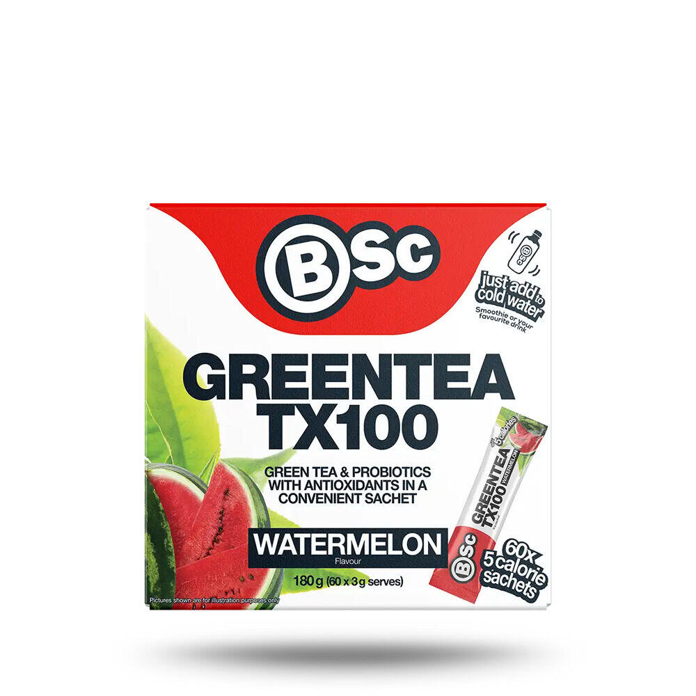 BSc Green Tea TX100 Probiotic Antioxidant 60x 3g Sachets 180g Watermelon
