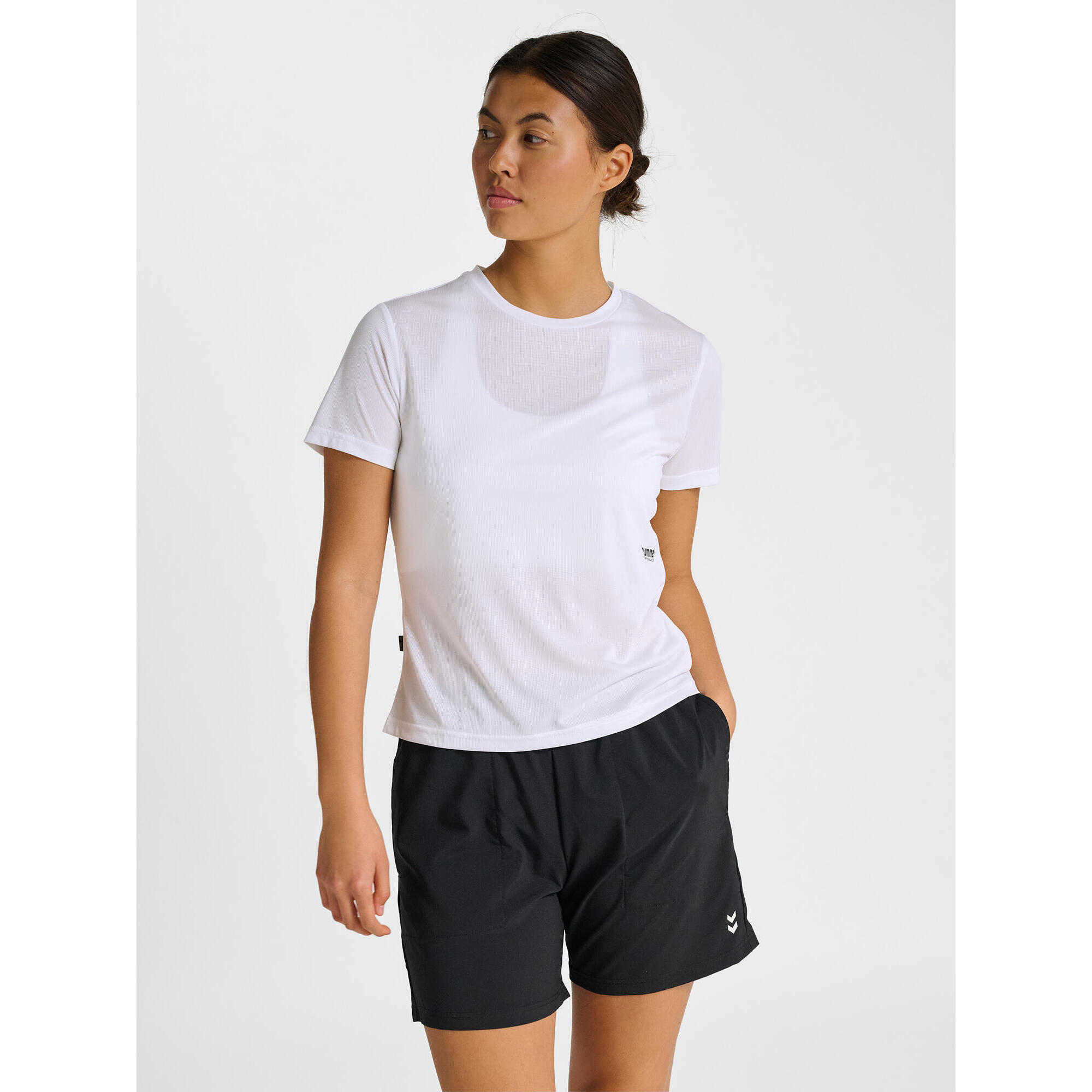 Hummel - Enfiler T-shirt Hmlpulse Femme Hummel - T-shirt Manches Courtes - Blanc - 42 M/l - Decathlon