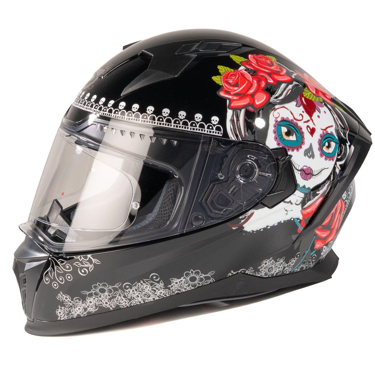 MOTOBLOUZ Casque Intégral EROS SANTITA Black | ECE 22.06 2/7