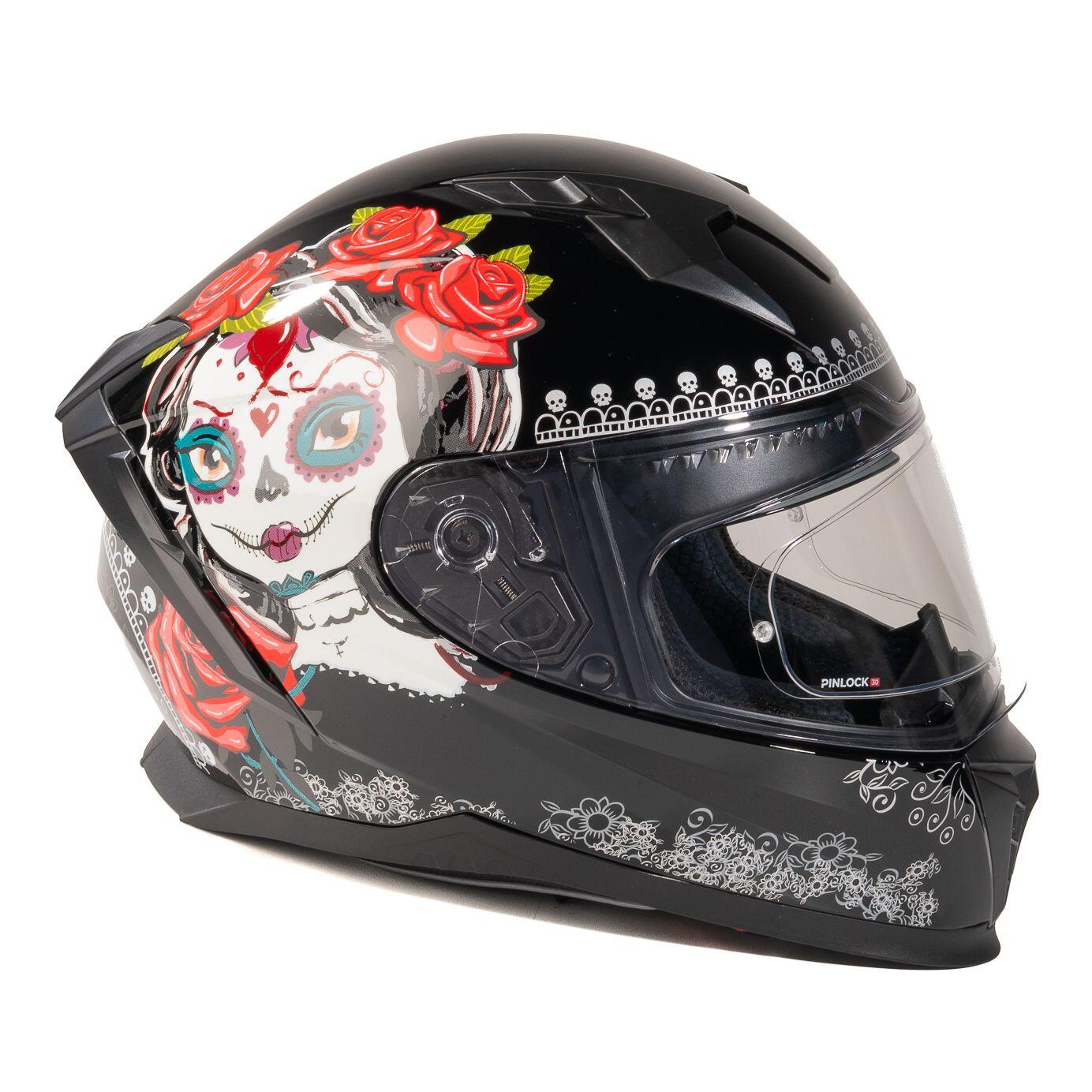 MOTOBLOUZ Casque Intégral EROS SANTITA Black | ECE 22.06 4/7