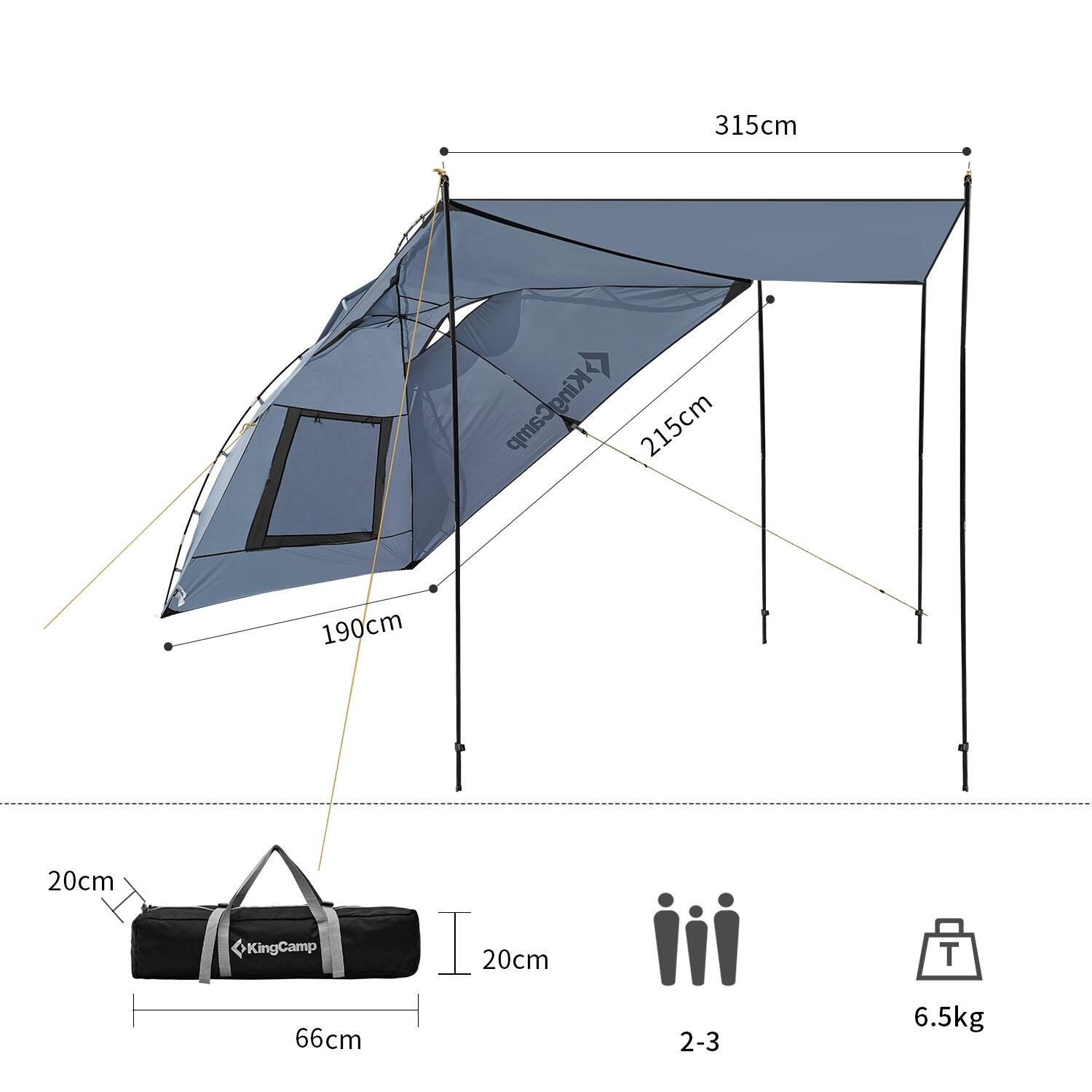 Přístřešek KING CAMP Compass Plus 3/3