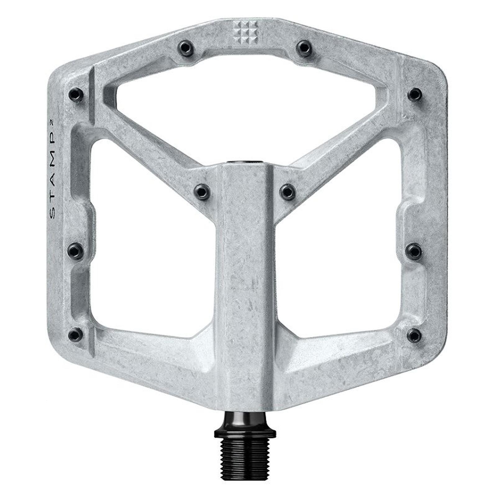 CRANKBROTHERS Pedale piattaforma MTB Stamp 2 Large, argento grezzo