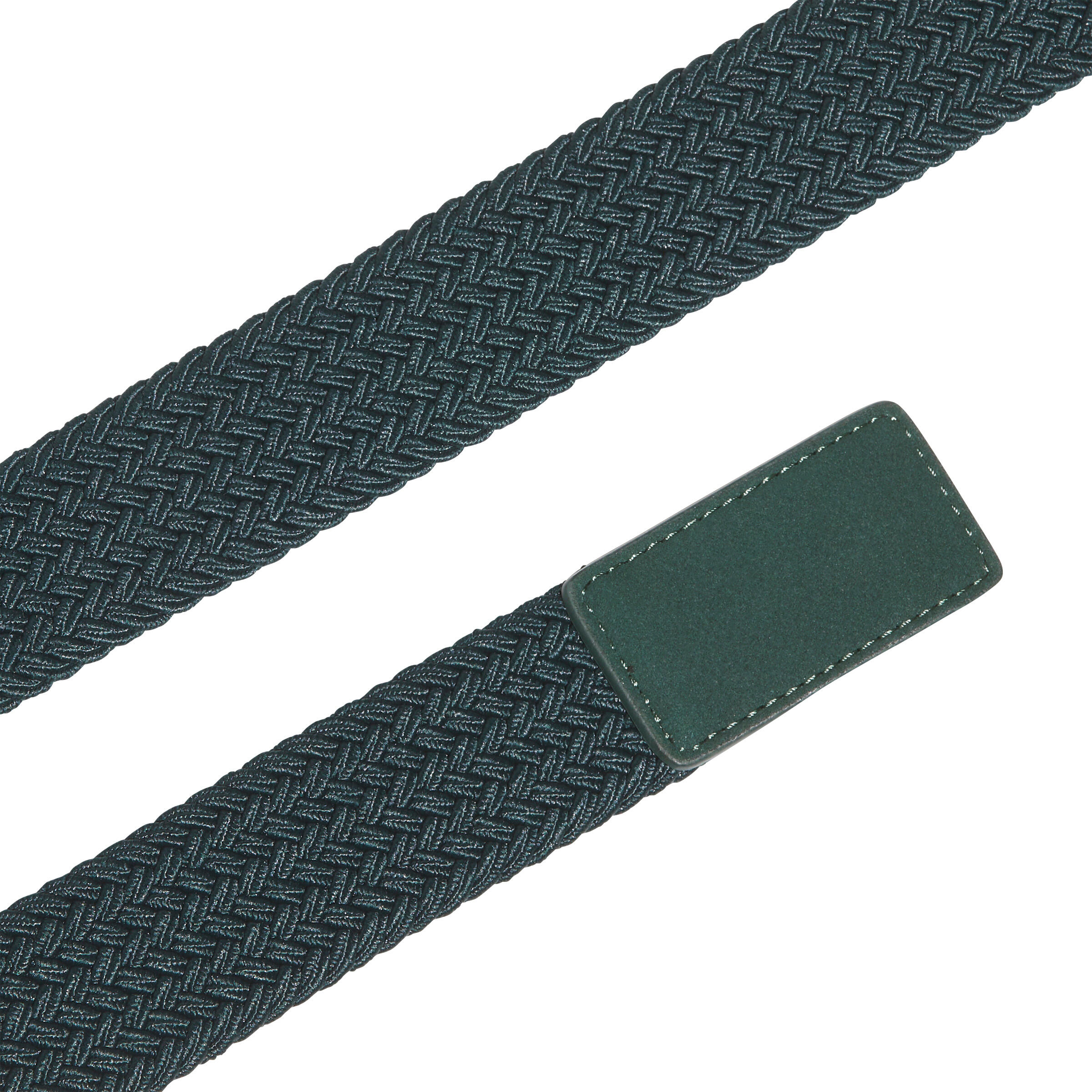 Cinto Adidas Braided Stretch, cinto para homem, verde escuro 3/3