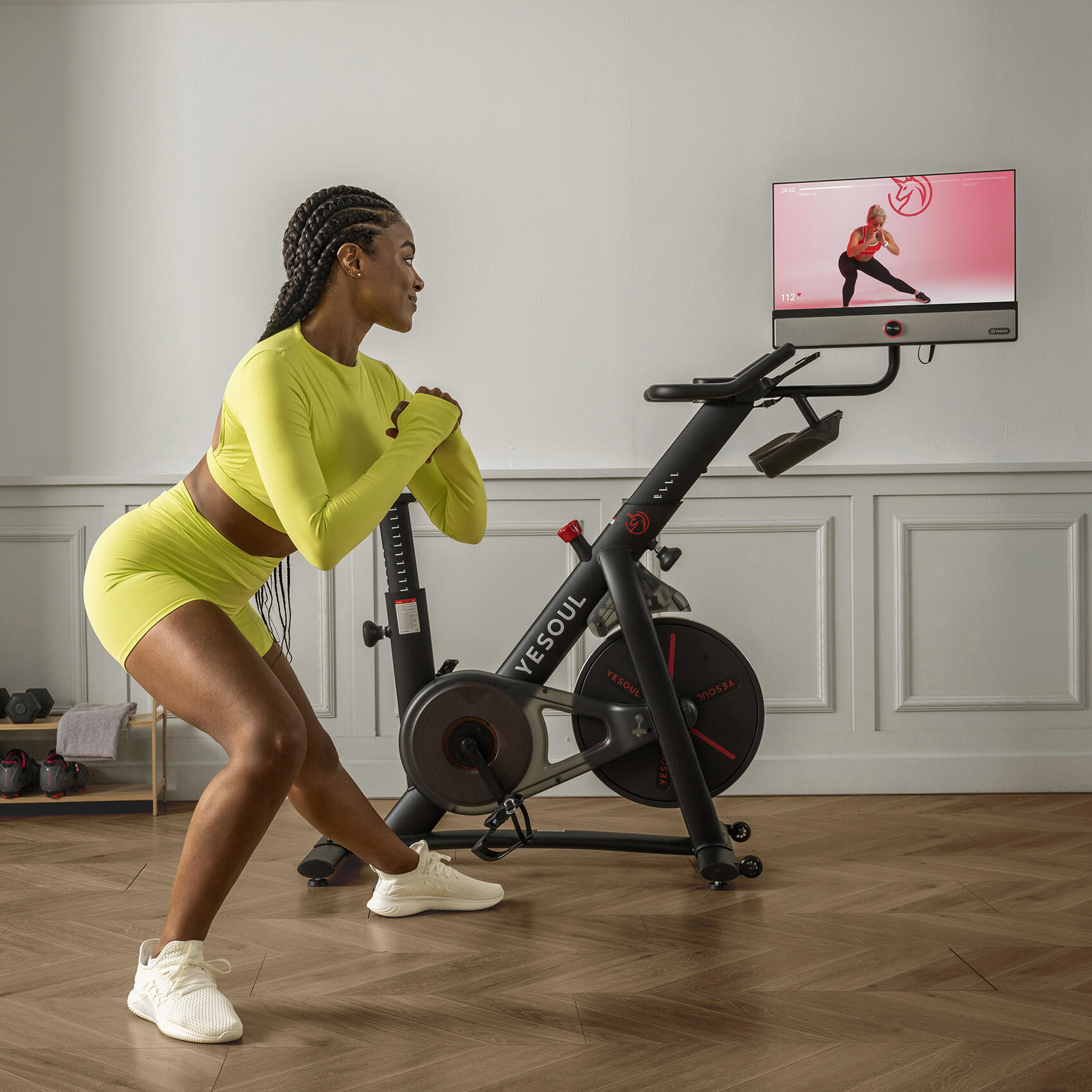 Vélo d’appartement YESOUL G1M MAX, écran FHD 21,5", son 360° 5/7