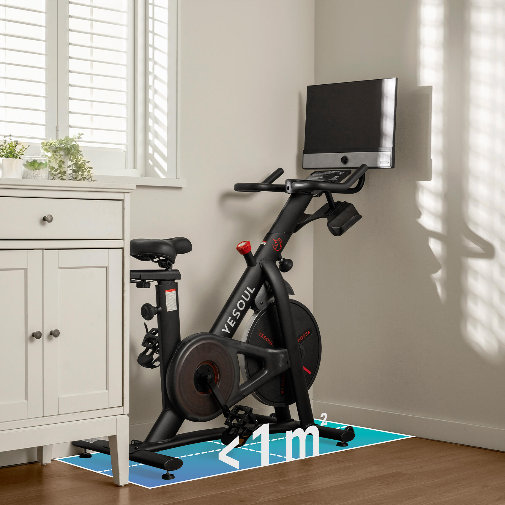 Vélo d’appartement YESOUL G1M MAX, écran FHD 21,5", son 360° 6/7