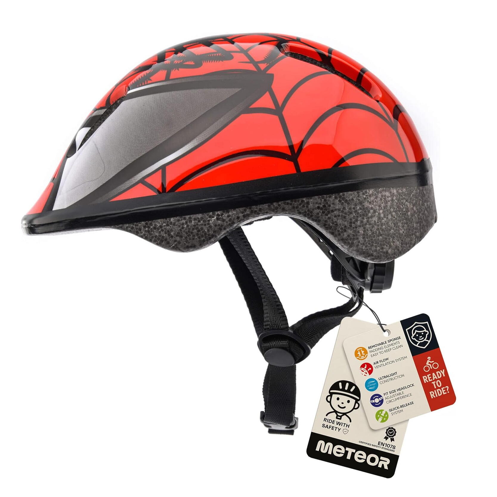 Capacete Meteor KS06 Spider infantil XS 44-48 cm 3/7