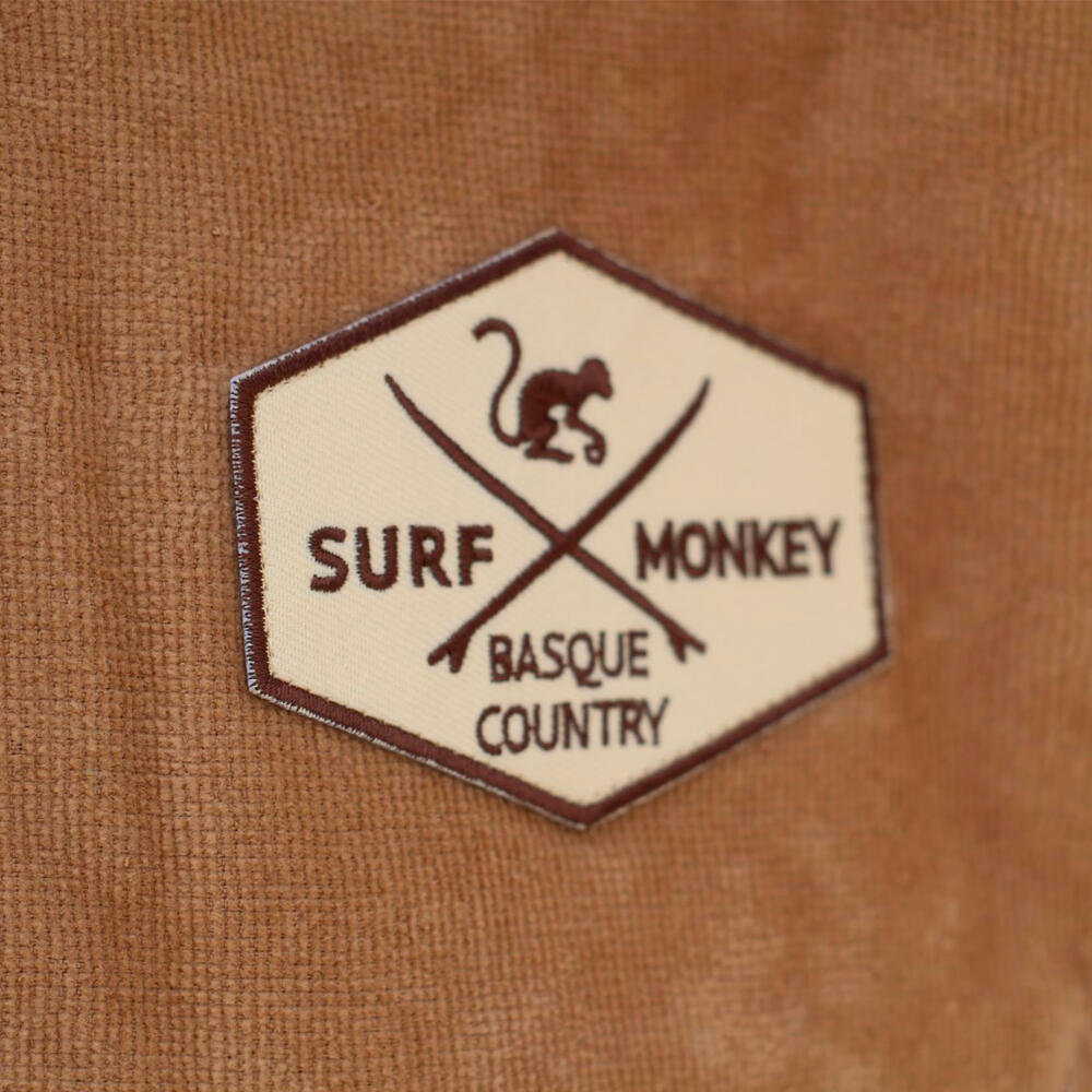 Poncho Surf Adulto - Algodon Organico - S/M (Beige) 3/4
