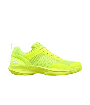 Zapatillas Wilson Hurakn Pro V2 Amarillo Fluor Blanco