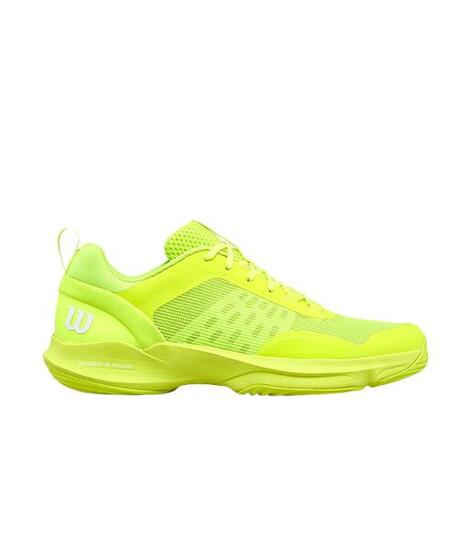 Zapatillas Wilson Hurakn Pro V2 Amarillo Fluor Blanco
