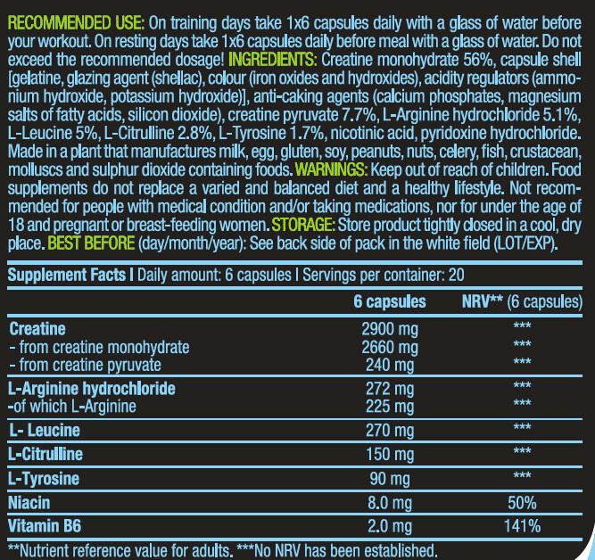 Créatine monohydrate - Creator - 120 Gélules 3/4