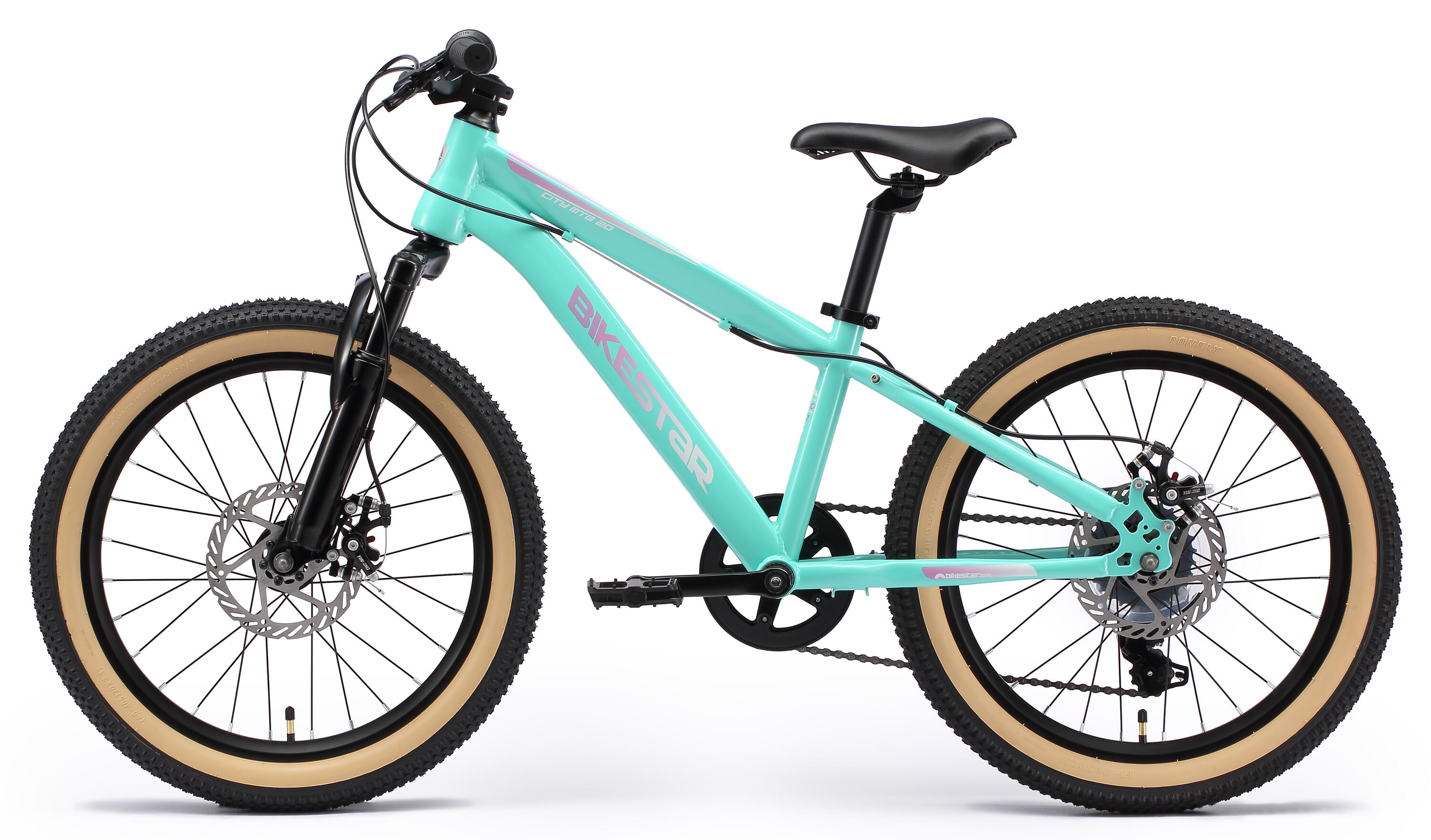 MTB 20" bici bambini 6 anni, hardtail, 7 velocità, freno a disco 3/6