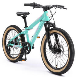 VTT 20" vélo enfant 6 ans, semi-rigide, 7 vitesses, frein à disque