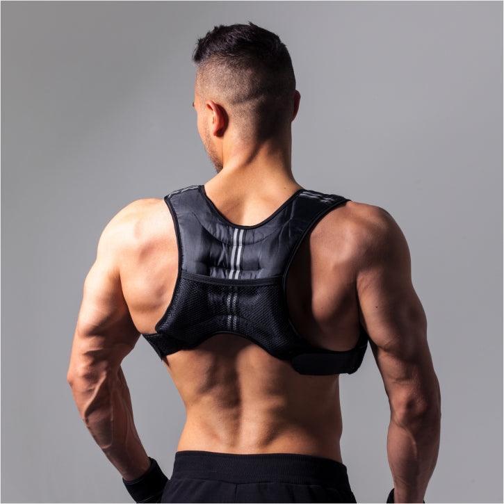 Gilet zavorrato Gorilla Sports X-Style neoprene grigio riflettente 3/7