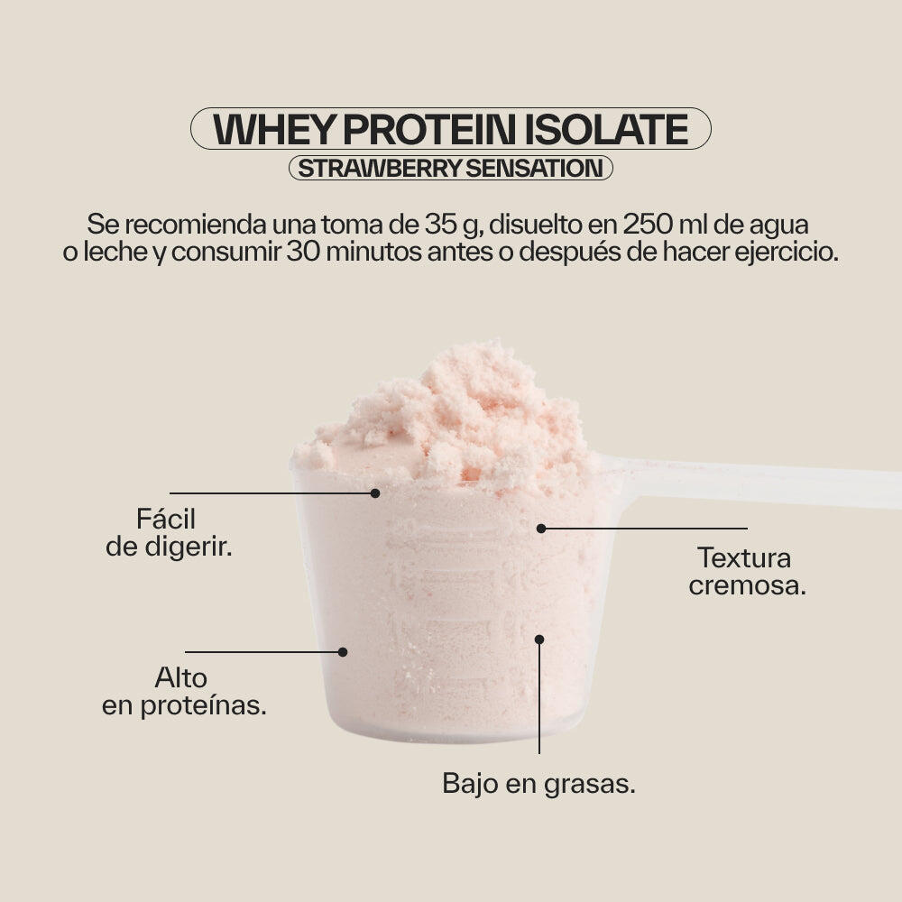 Whey Protein Isolate Strawberry Sensation 1Kg 2/4