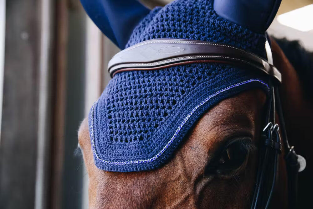 Bonnet anti-mouche Wellington sparkling Soundless bleu marine 2/3