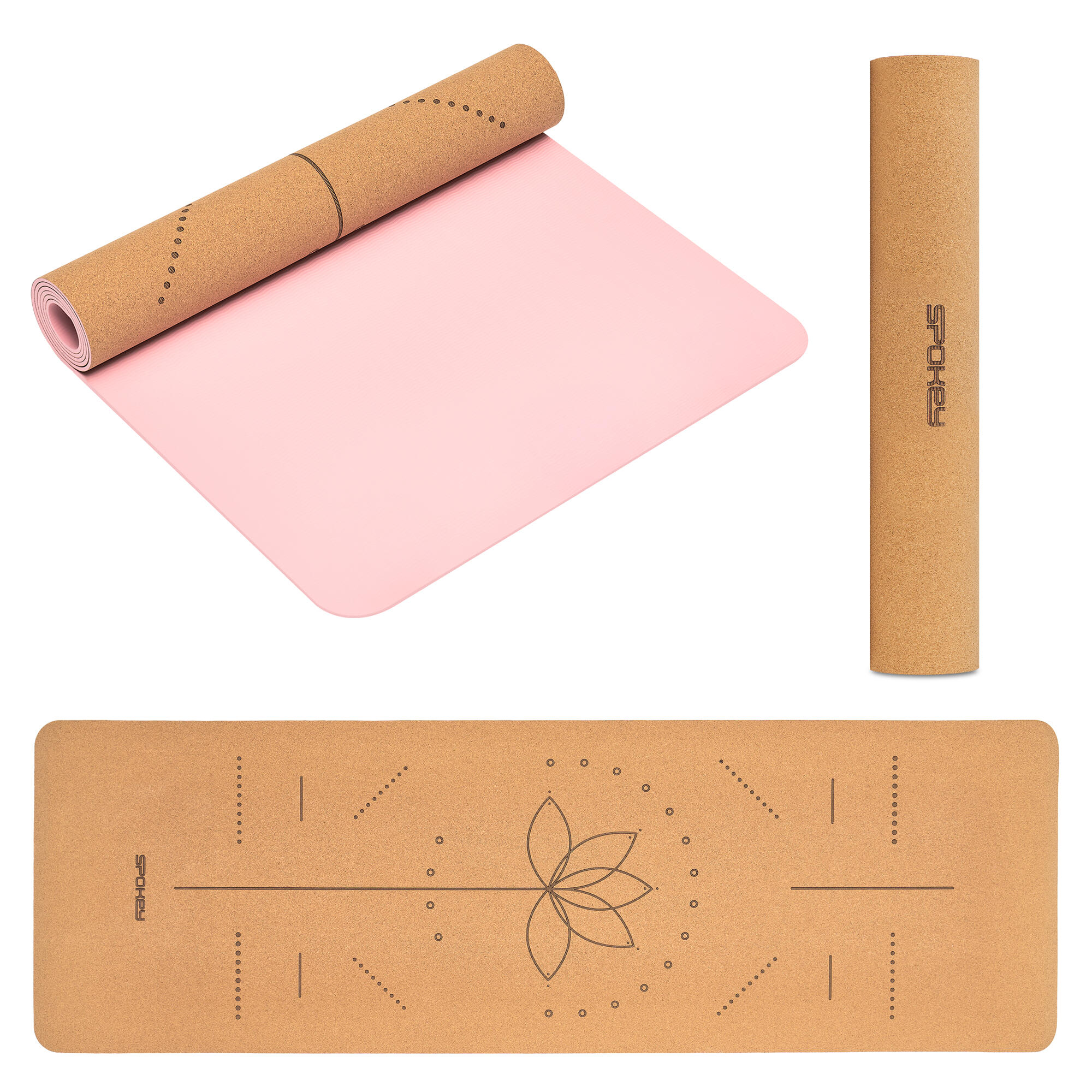 SPOKEY Korková podložka na jógu Savasana 4 mm