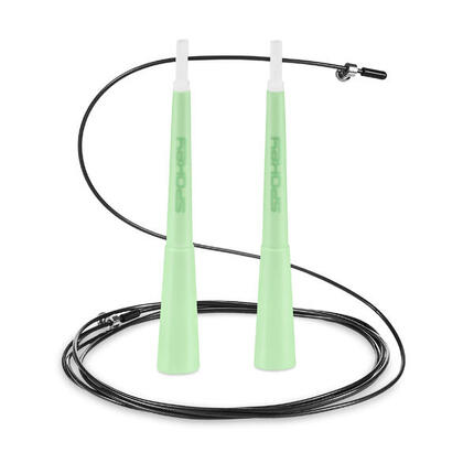 Springtouw lichtgroen stalen touw 300cm verstelbaar X ROPE