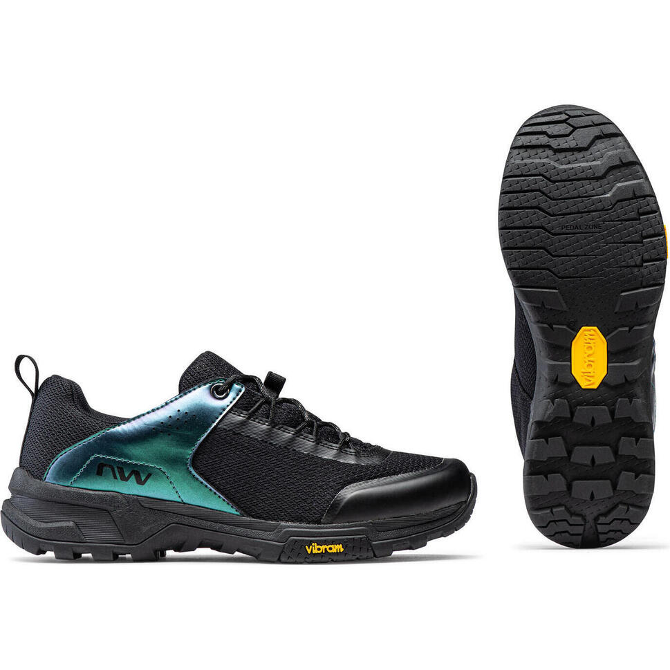 Buty rowerowe damskie NORTHWAVE Freeland Wmn czarny tęczowy