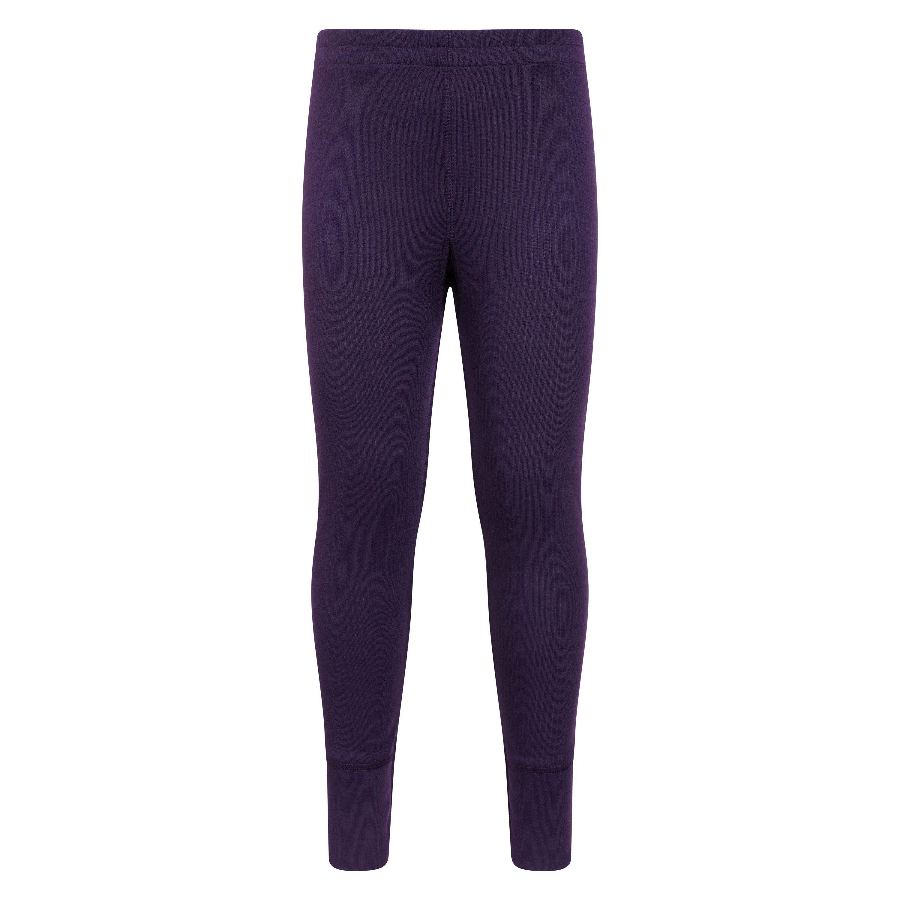 MOUNTAIN WAREHOUSE Childrens/Kids Talus Thermal Bottoms (Dark Purple)