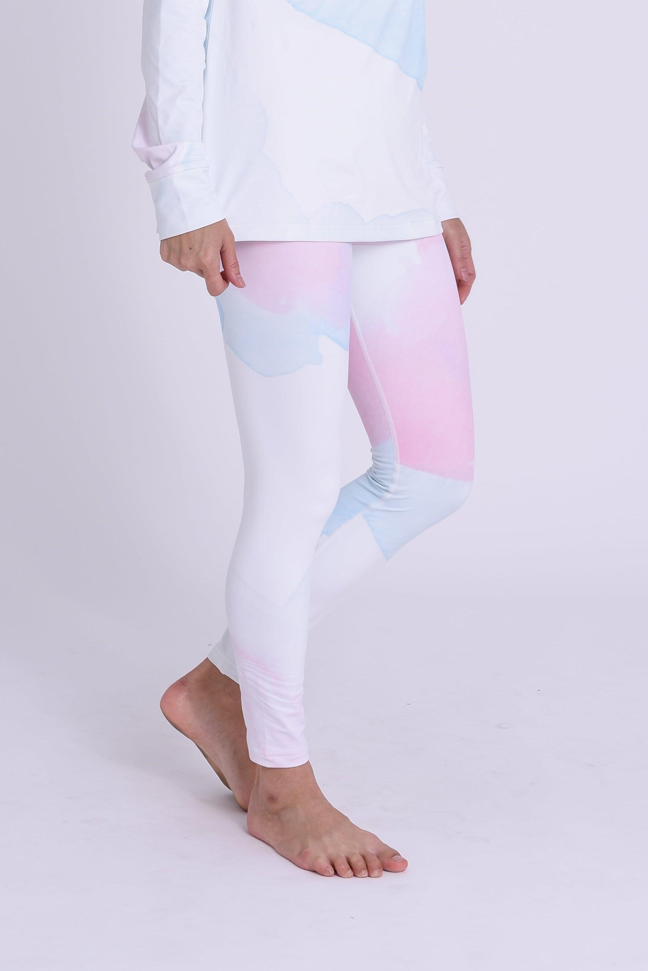 Dames Ski Functionele Legging Thermisch Watercolour 4/7