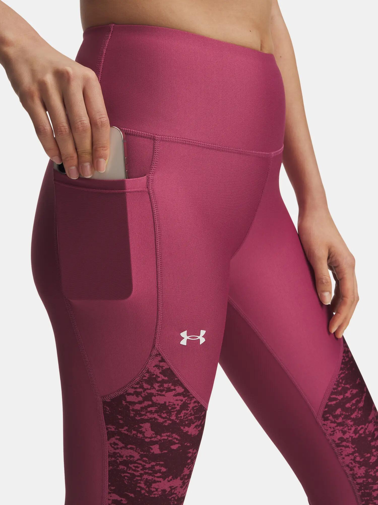 Női Under Armour Tech Print Panel Ankle Leg-RED leggings 3/4