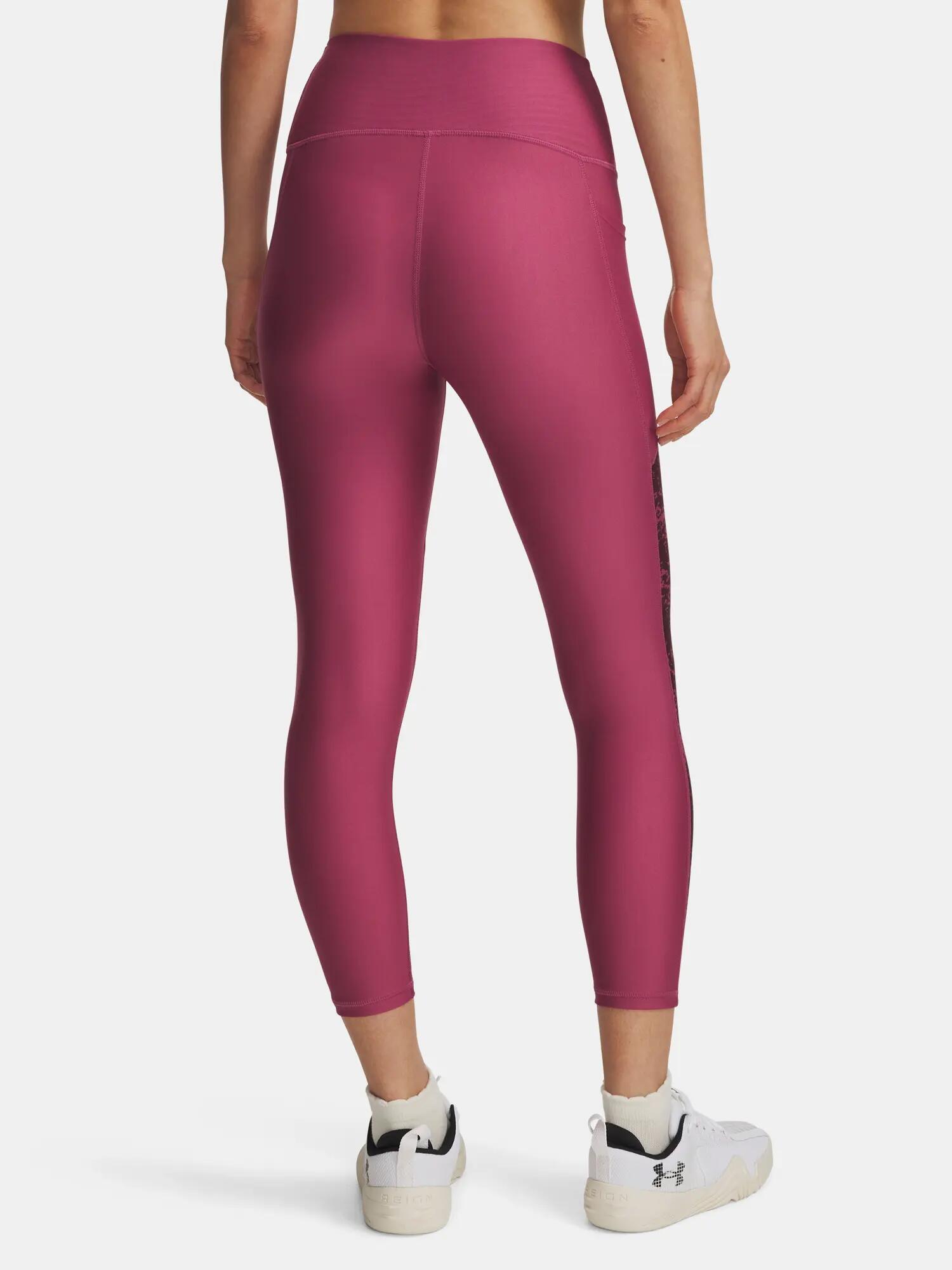 Női Under Armour Tech Print Panel Ankle Leg-RED leggings 2/4