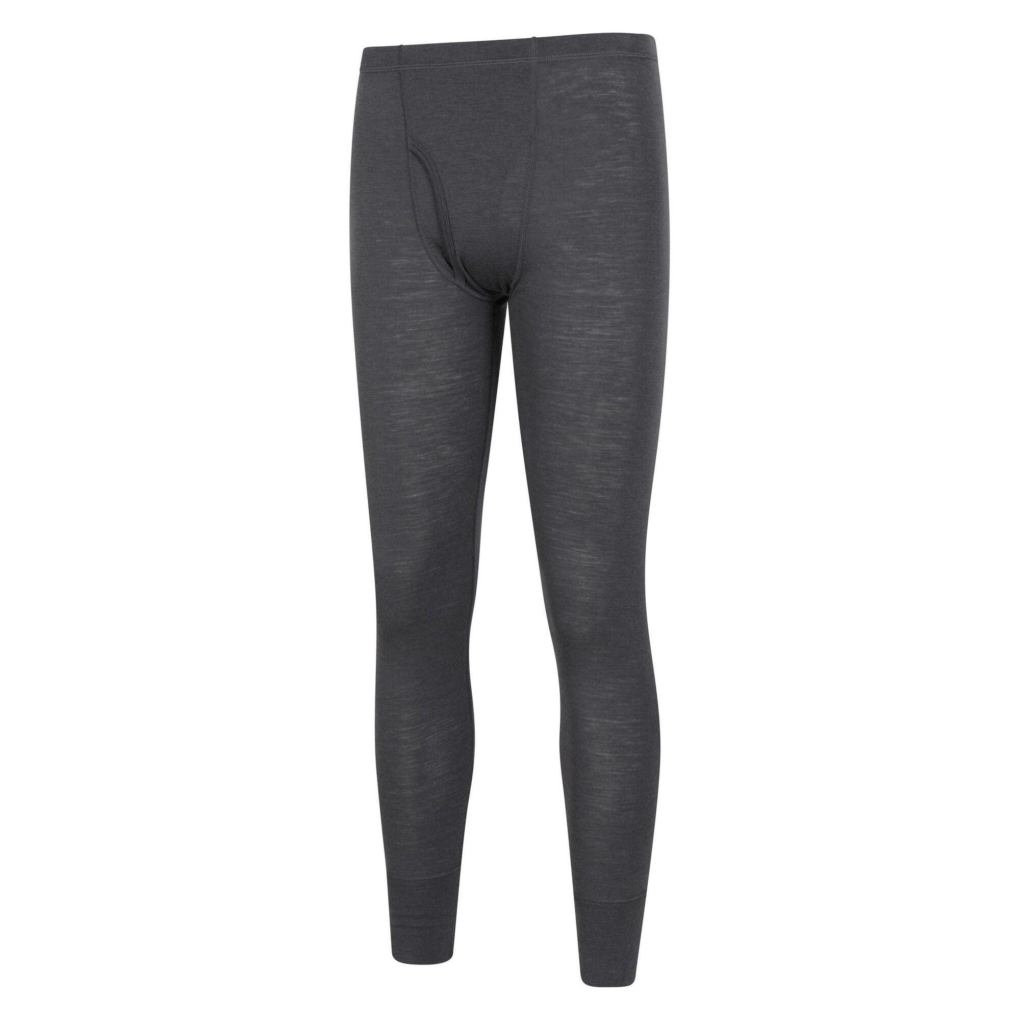 Leggins Termici Uomo Mountain Warehouse Merino II Nero 3/4