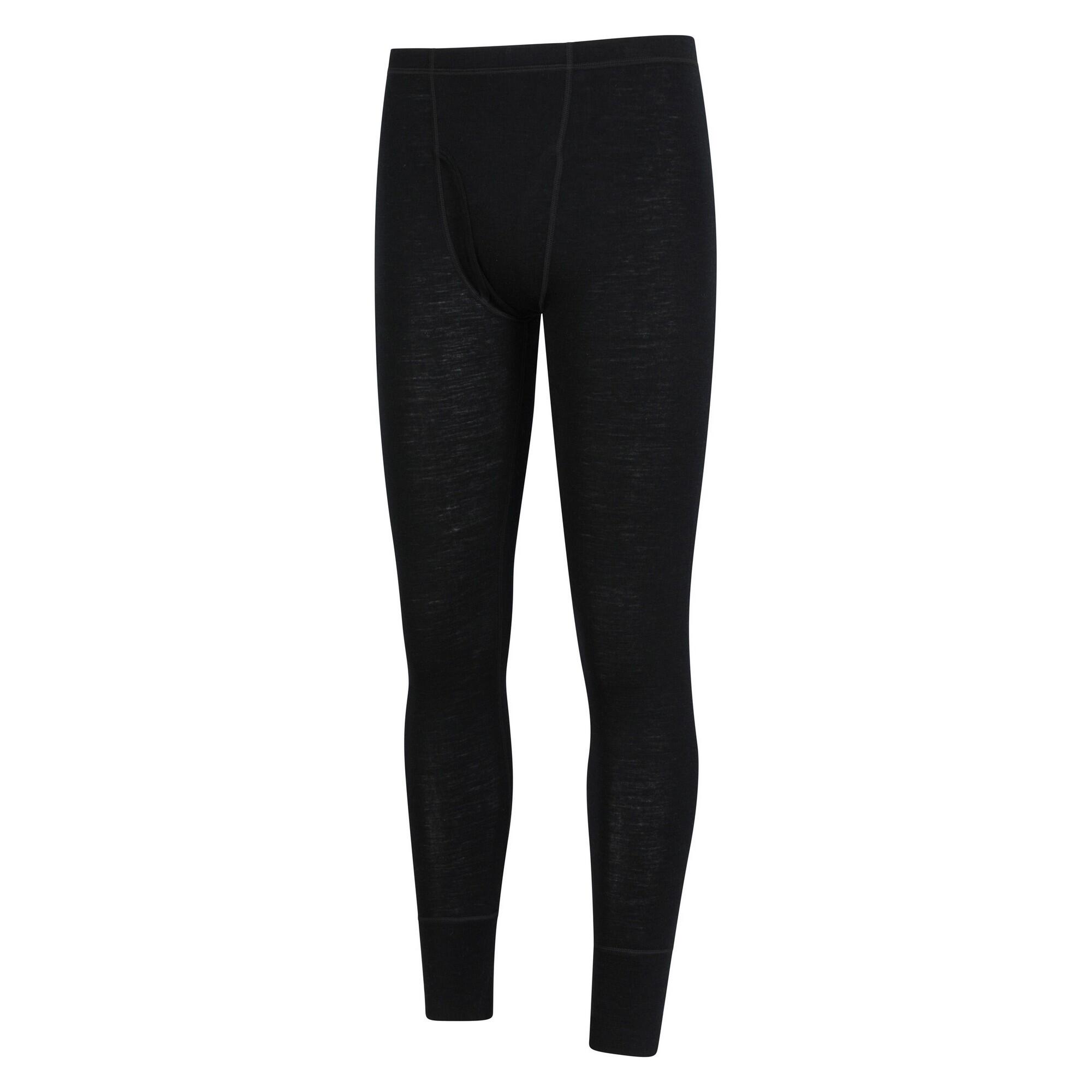Leggins Termici Uomo Mountain Warehouse Merino II Nero 3/4