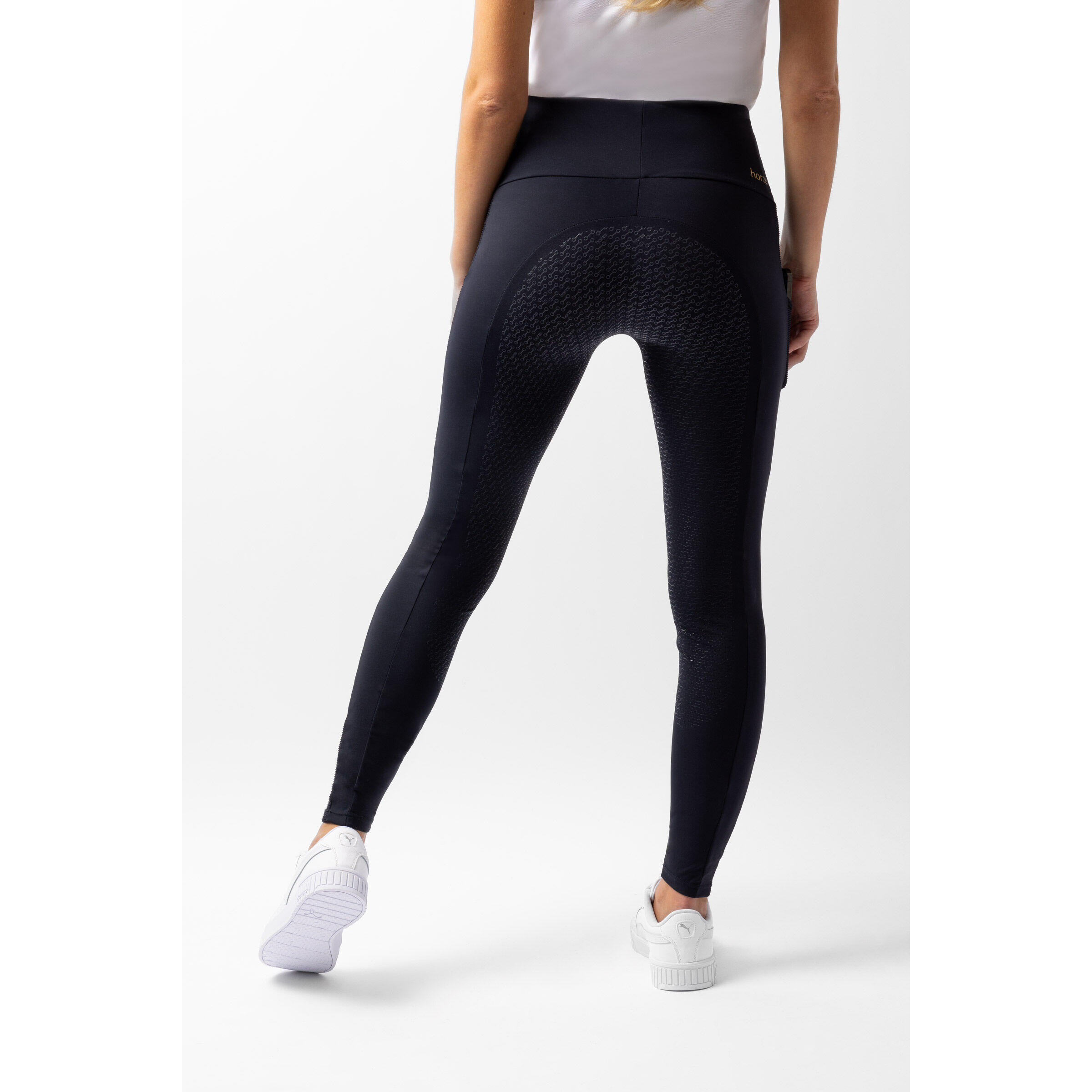Leggings abbigliamento funzionale da equitazione full grip per donna Horze Mathi 4/7