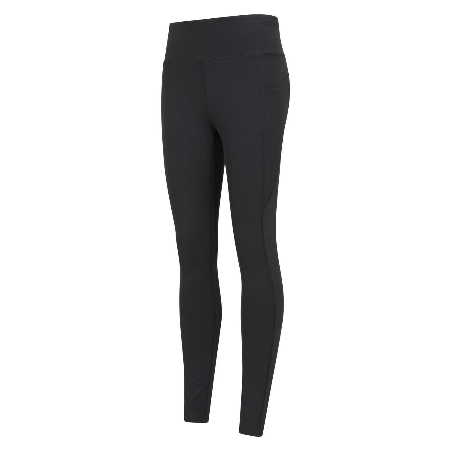 Womens/Ladies Blackout High Waist Leggings (Black) 3/4