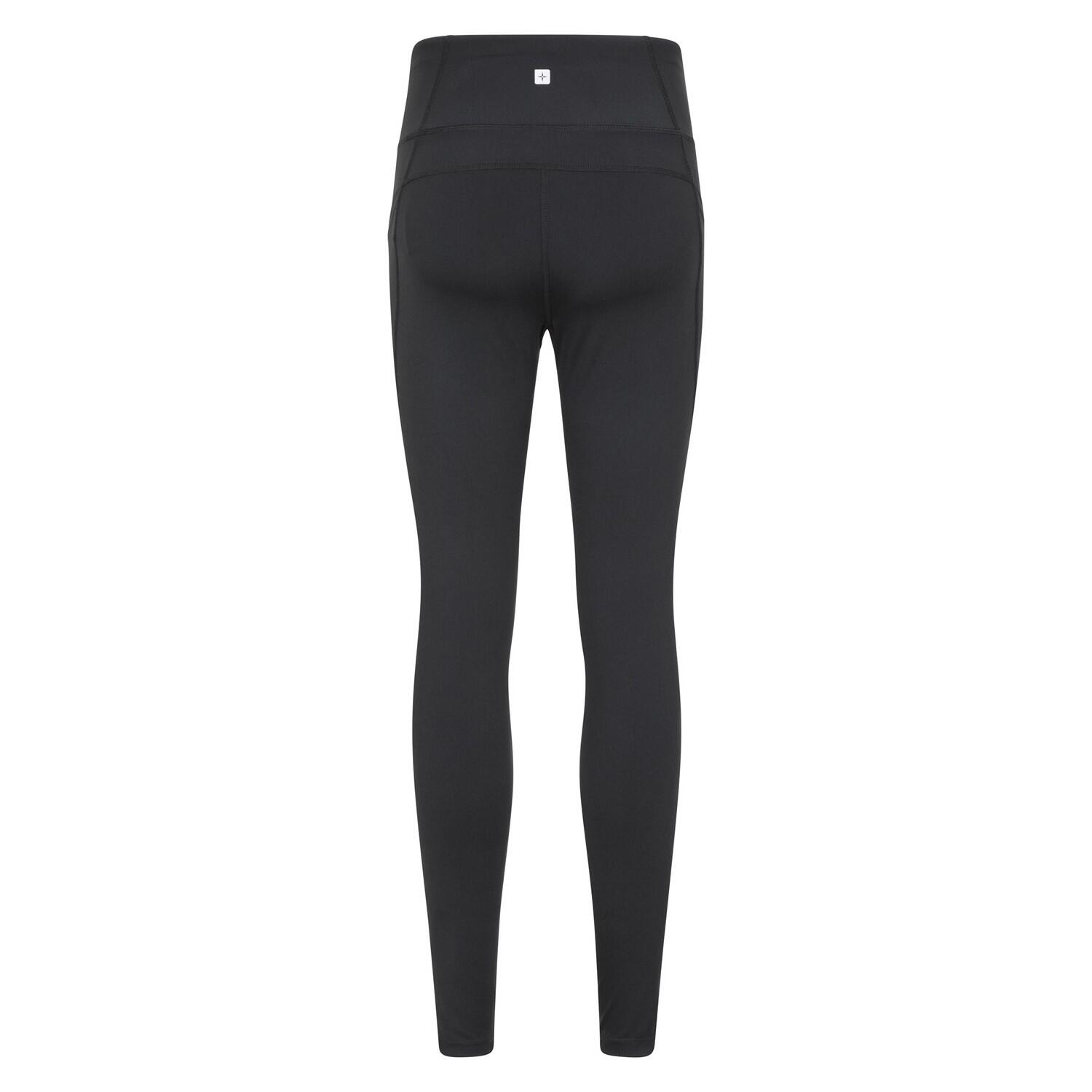Womens/Ladies Blackout High Waist Leggings (Black) 2/4