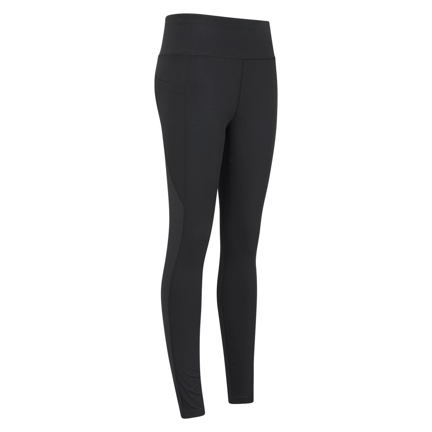 Womens/Ladies Blackout High Waist Leggings (Black) 4/4