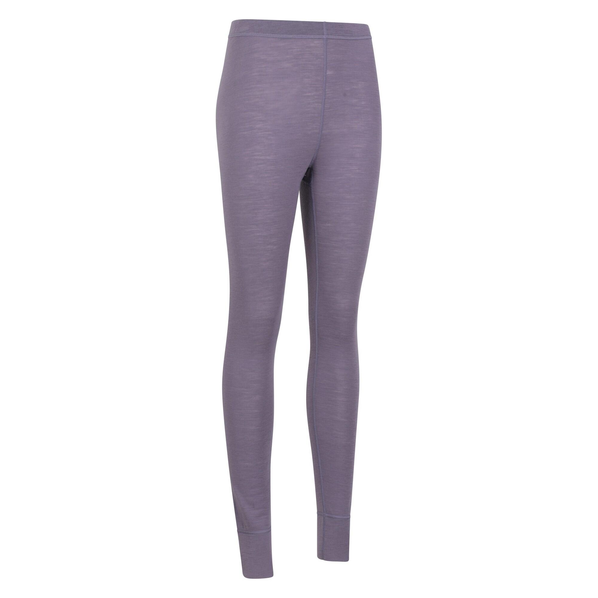 Womens/Ladies Merino II Thermal Bottoms (Dusky Purple) 3/4