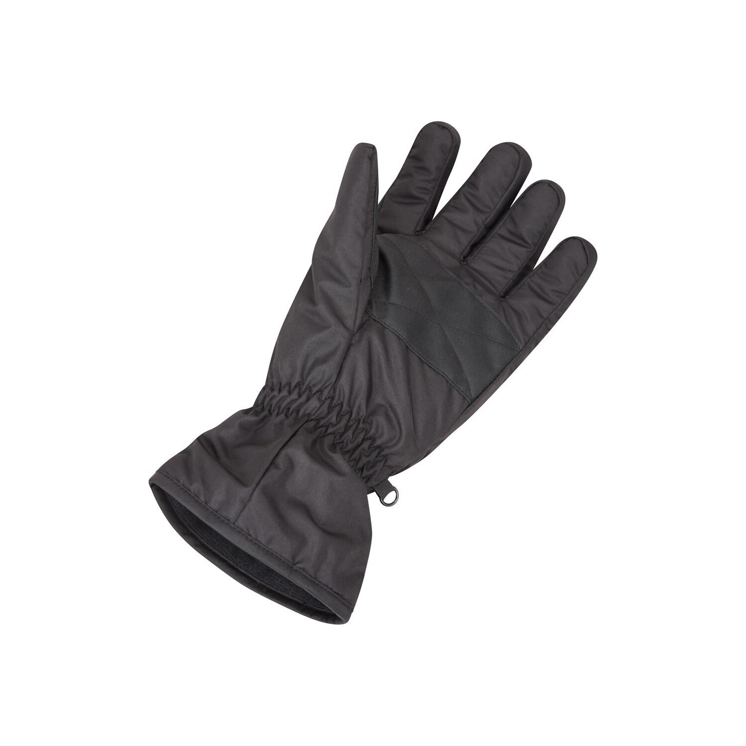 Mens Ski Gloves (Black) 3/4