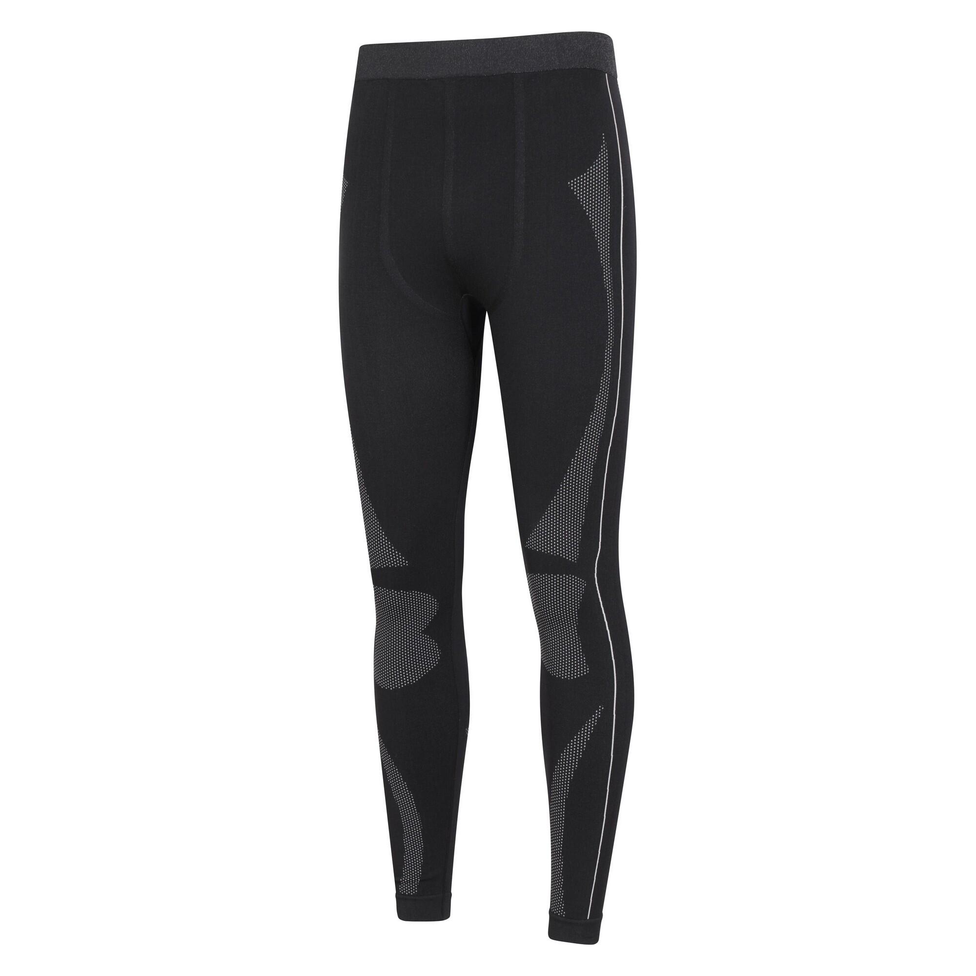 Sottopantaloni Senza Cuciture Uomo Mountain Warehouse Quiver II Nero 3/4