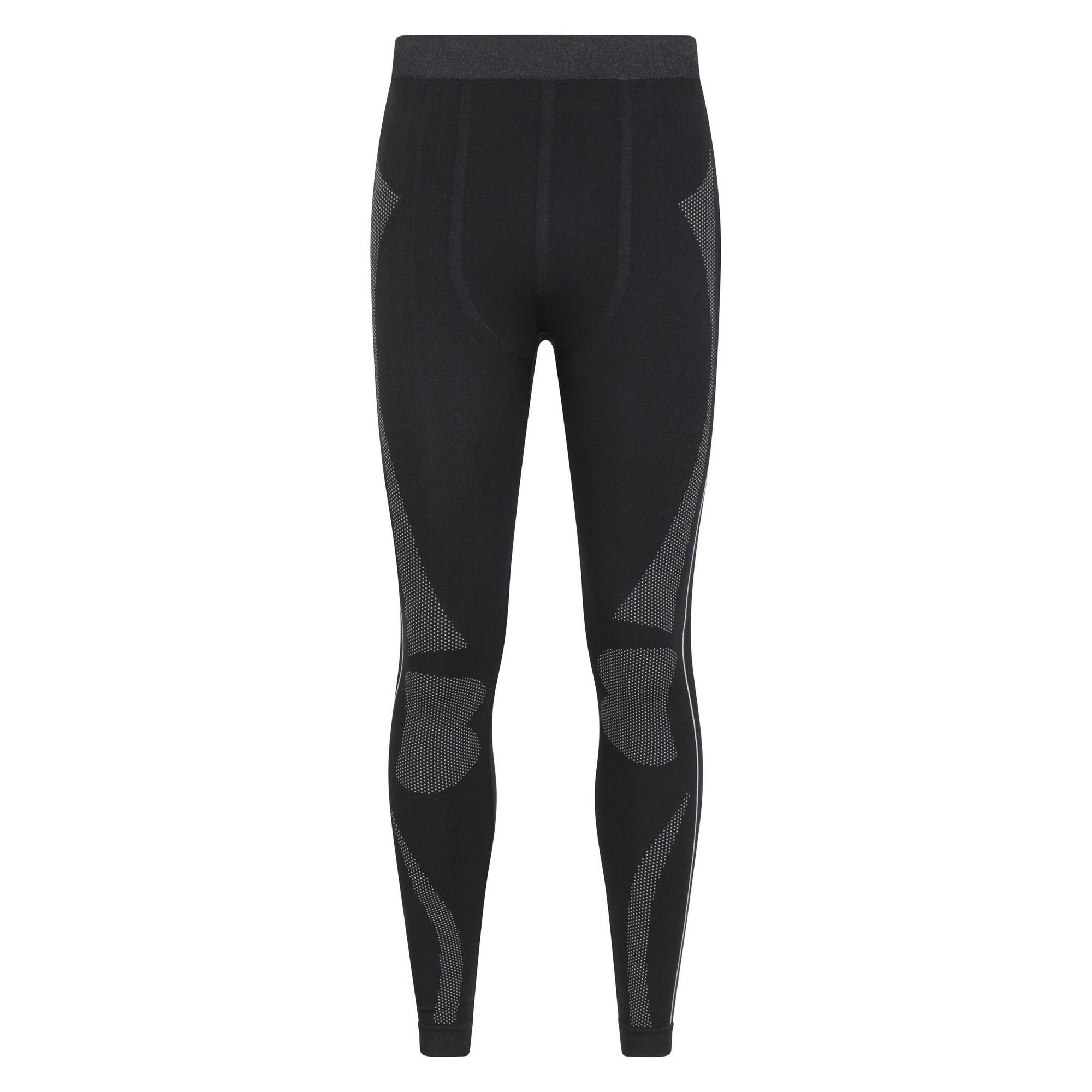 MOUNTAIN WAREHOUSE Mens Quiver II Seamless Base Layer Bottoms (Black)