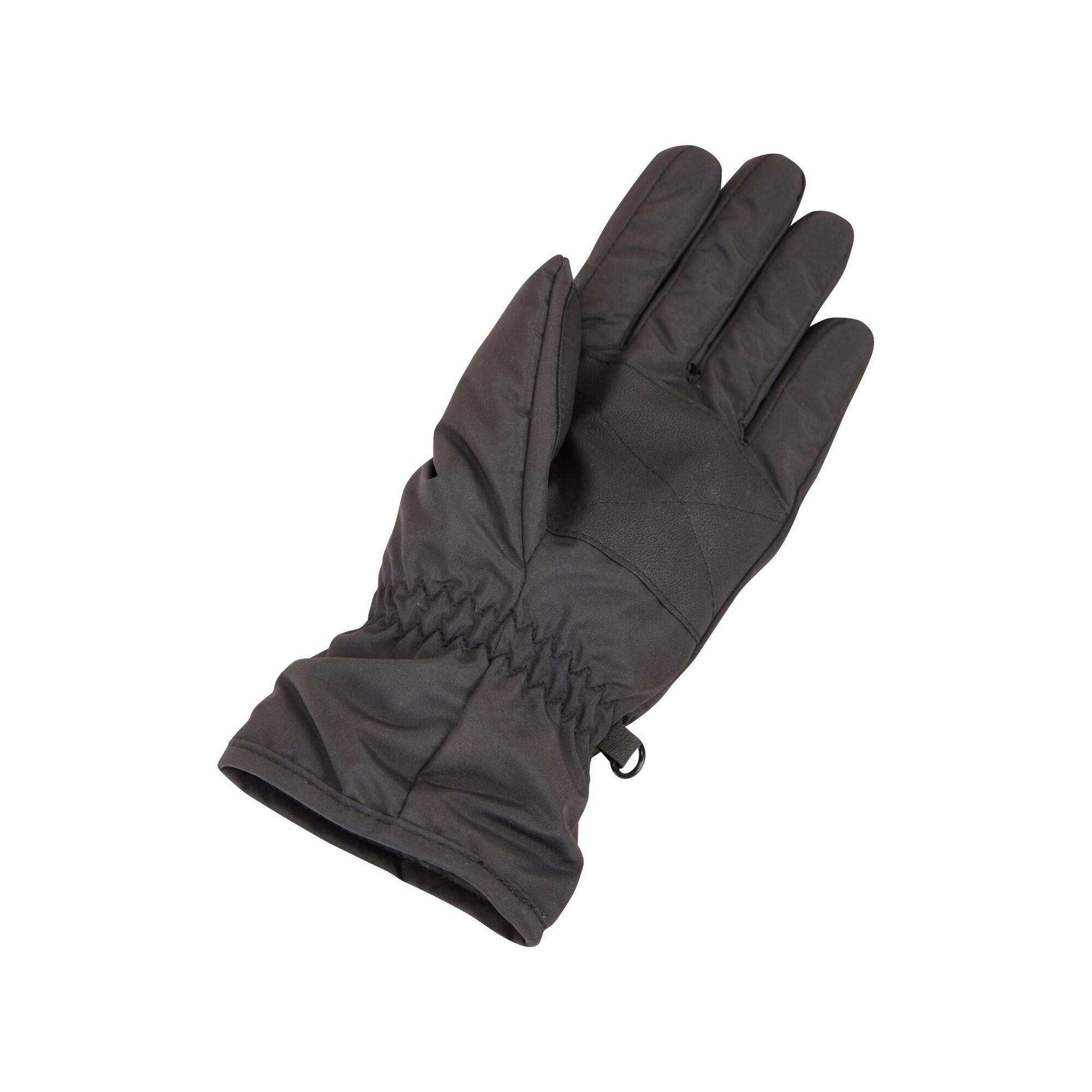 Womens/Ladies Ski Gloves (Black) 3/4