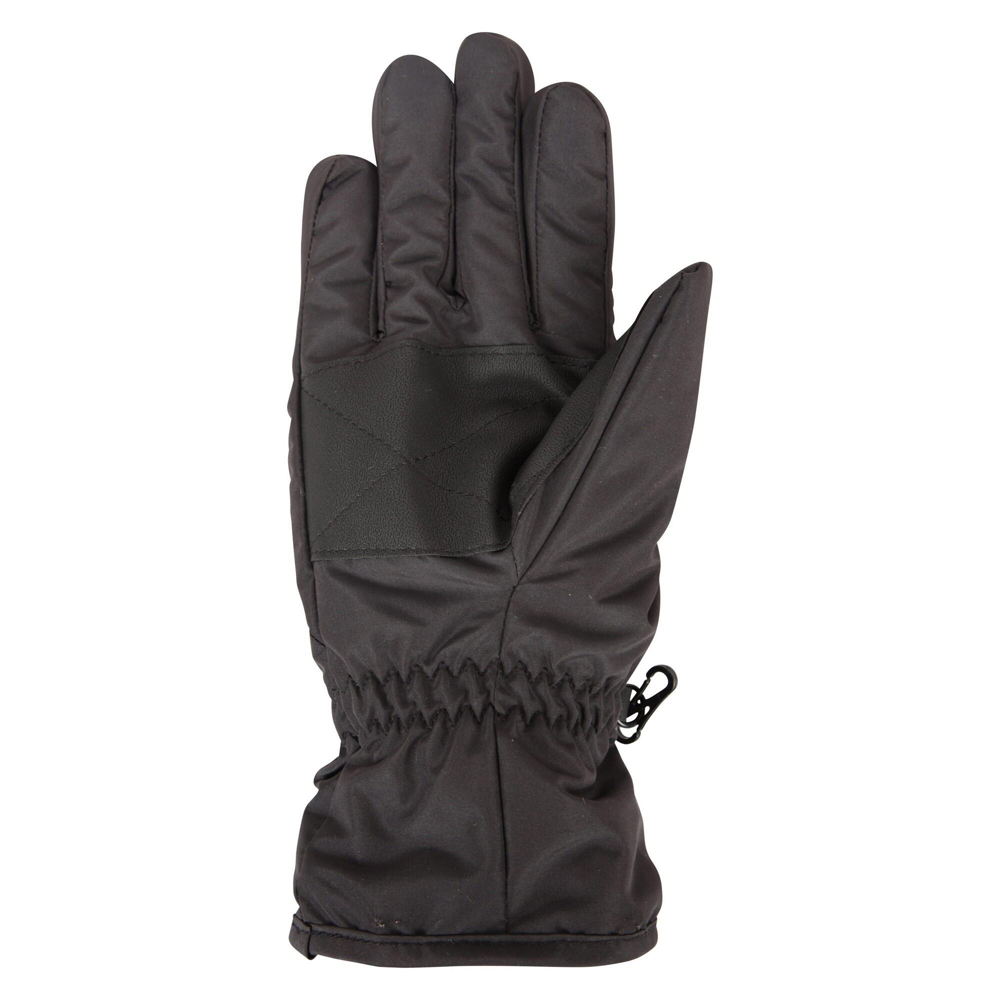 Womens/Ladies Ski Gloves (Black) 2/4