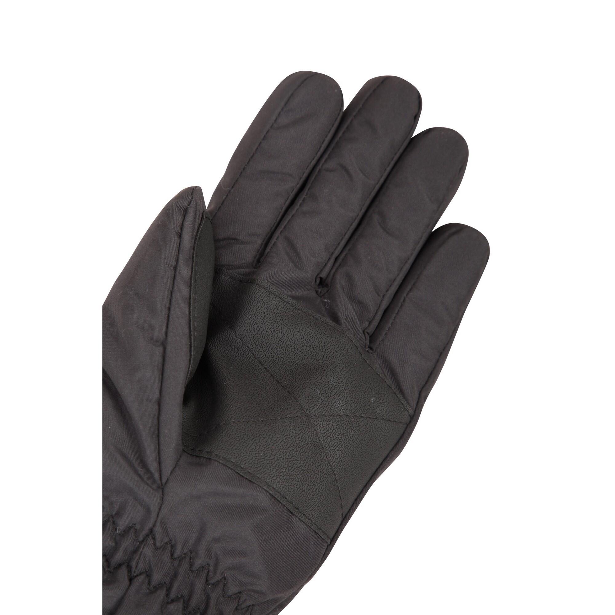 Womens/Ladies Ski Gloves (Black) 4/4