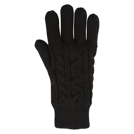 Handschuhe, Plüsch Isotherm Damen Schwarz