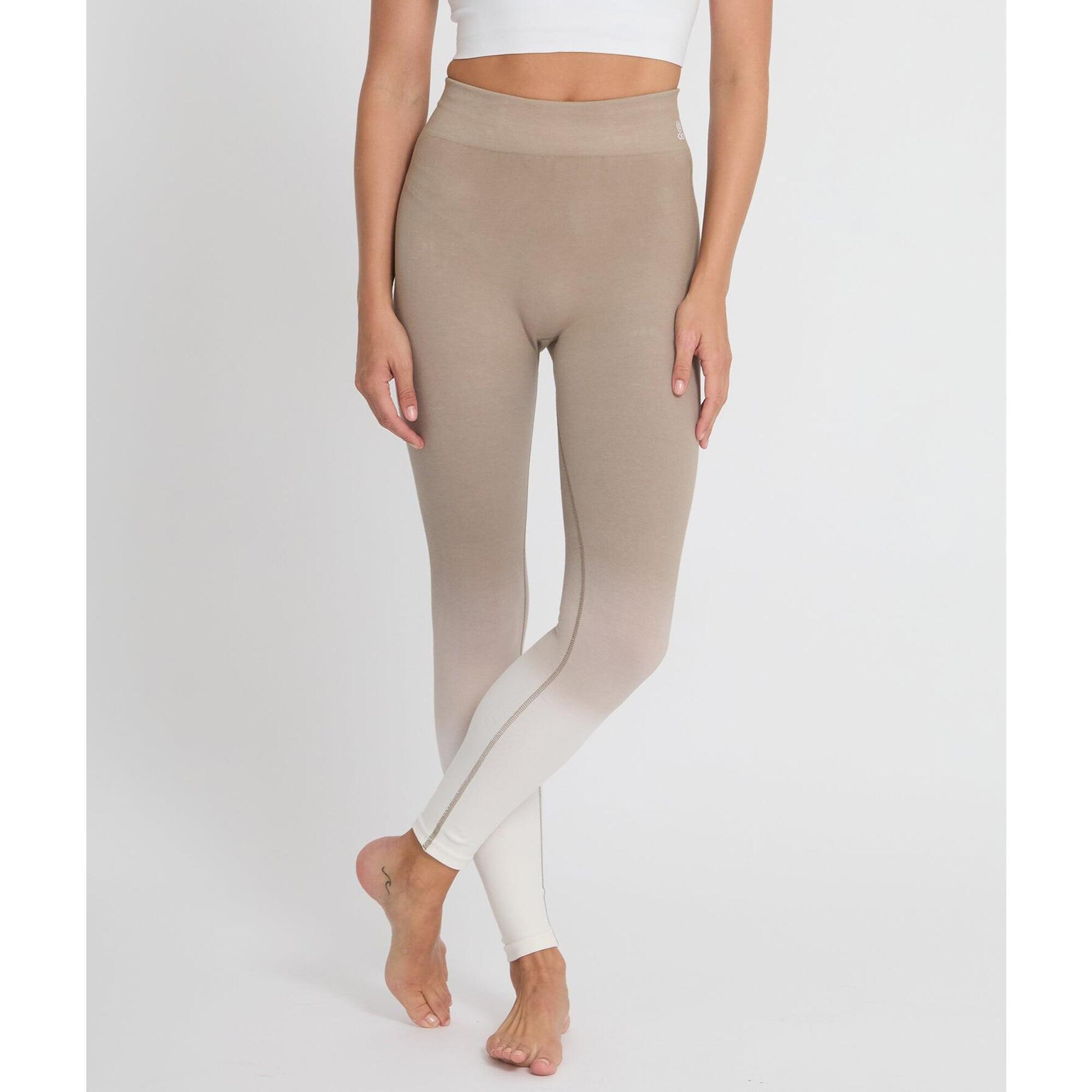 Yoga Searcher - Kavali - Legging En Coton Deep-dye - Legging - Beige - Decathlon