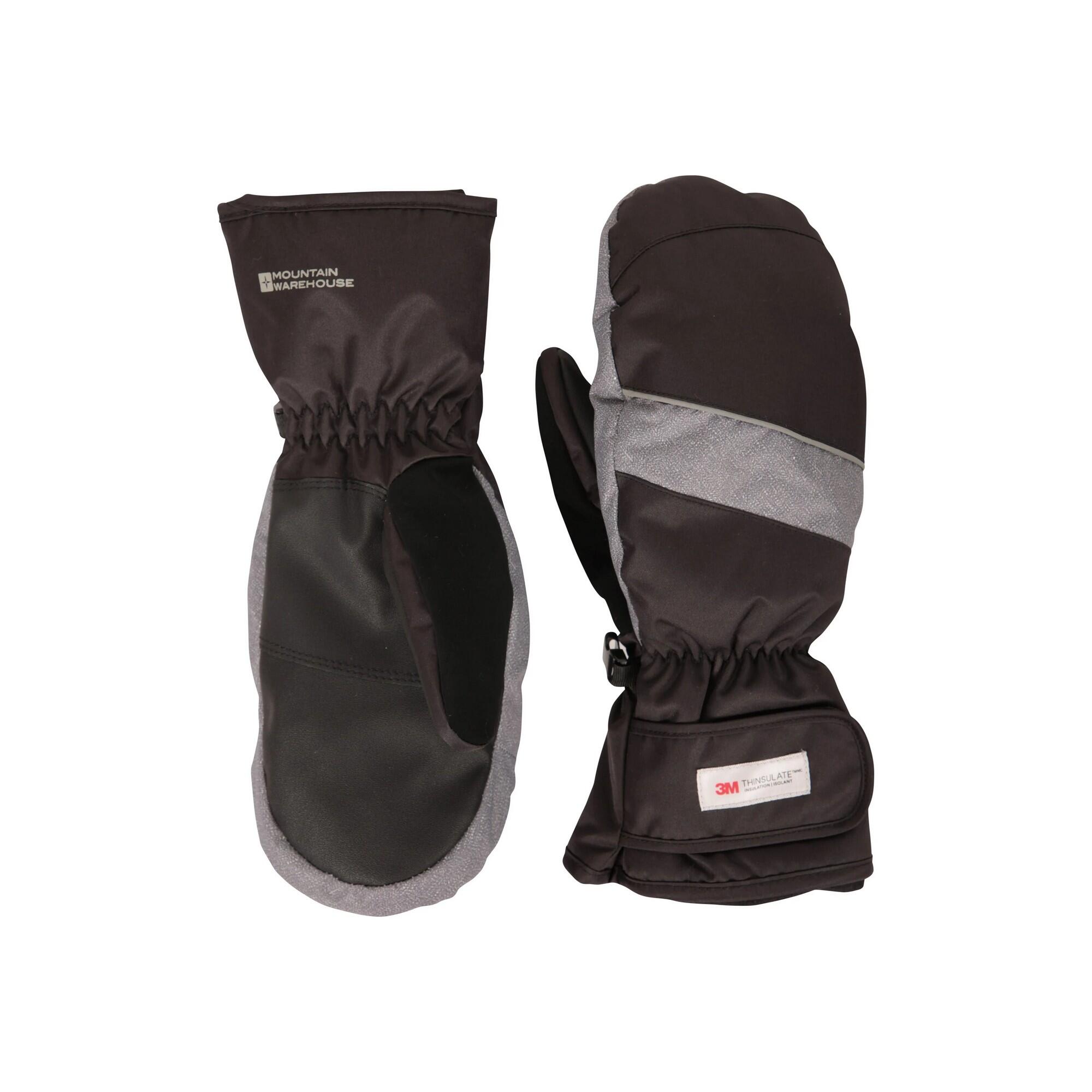 Uomo Impermeabile Manopole Da Sci Mountain Warehouse Pinnacle Extreme Grigio 3/3