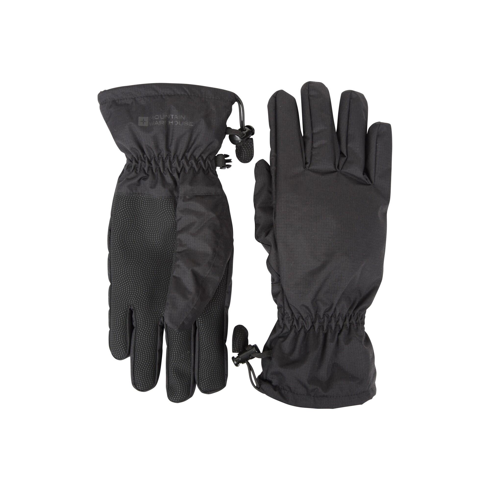Mens Waterproof Ripstop Gloves (Black) 4/4