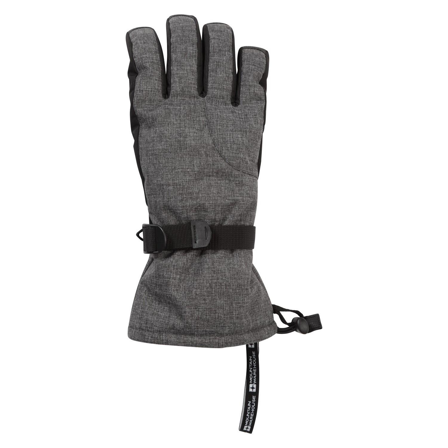 MOUNTAIN WAREHOUSE Mens Lodge Ski Gloves (Grey)
