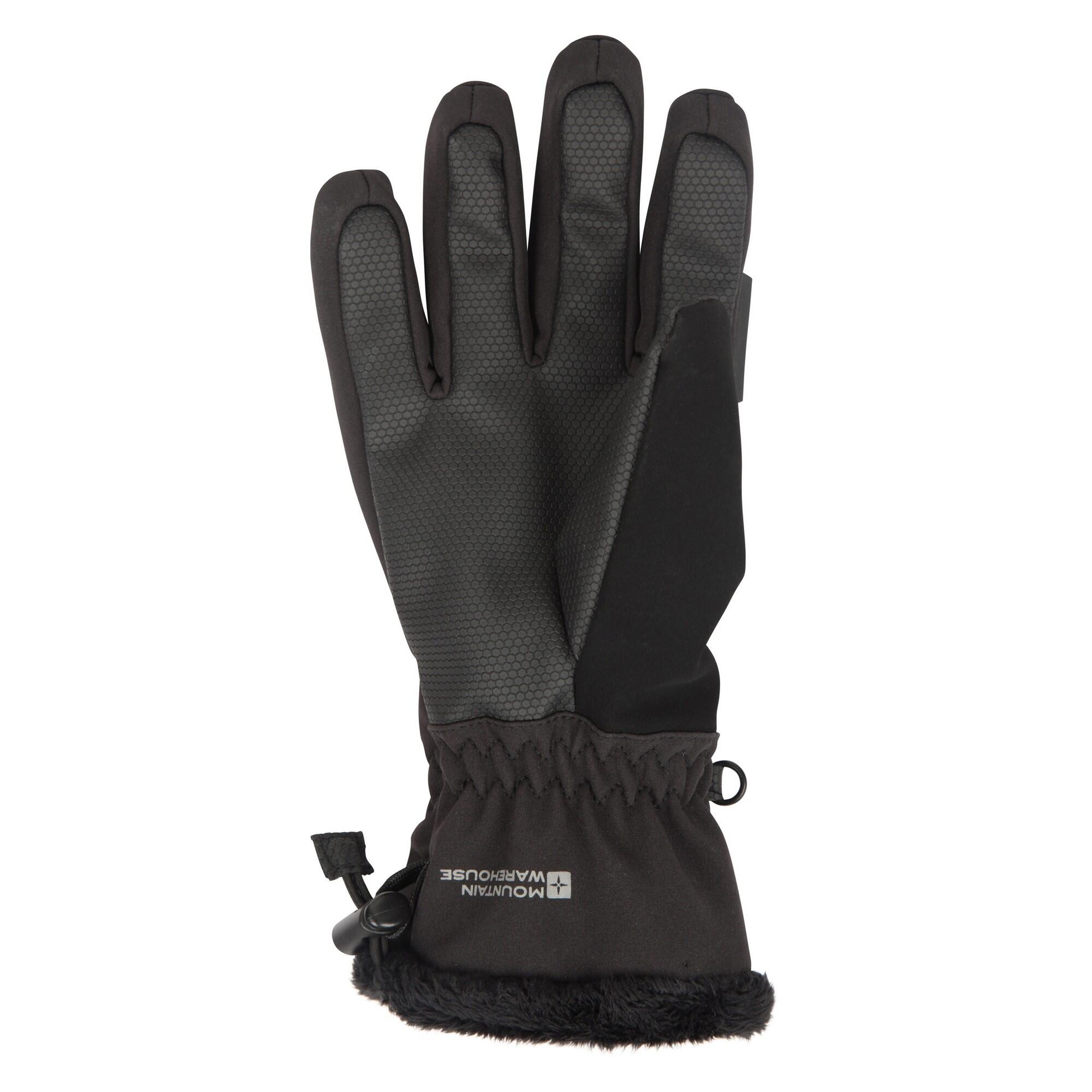 Donna Softshell Guanti Da Sci Mountain Warehouse Escalade Nero 2/4
