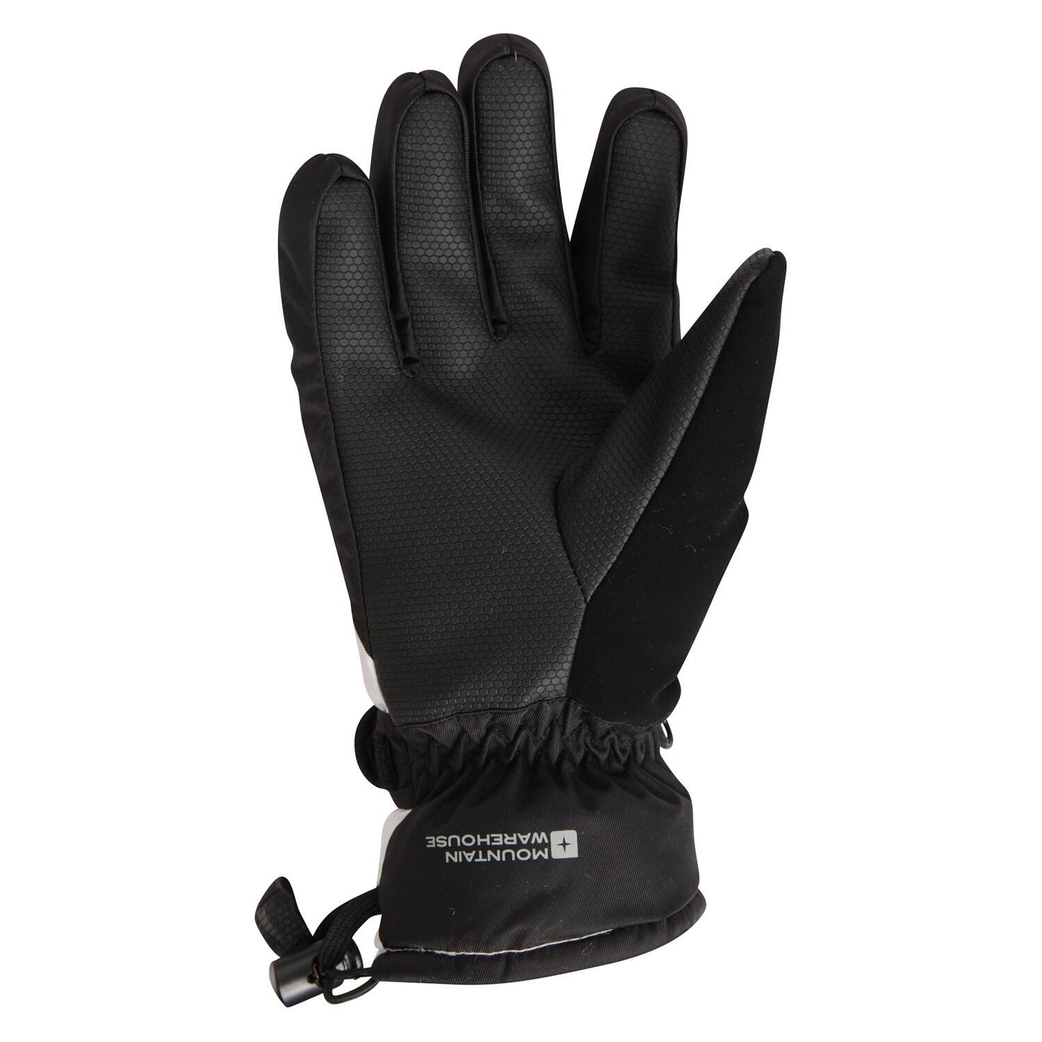 Womens/Ladies Extreme Waterproof Ski Gloves (White) 2/4
