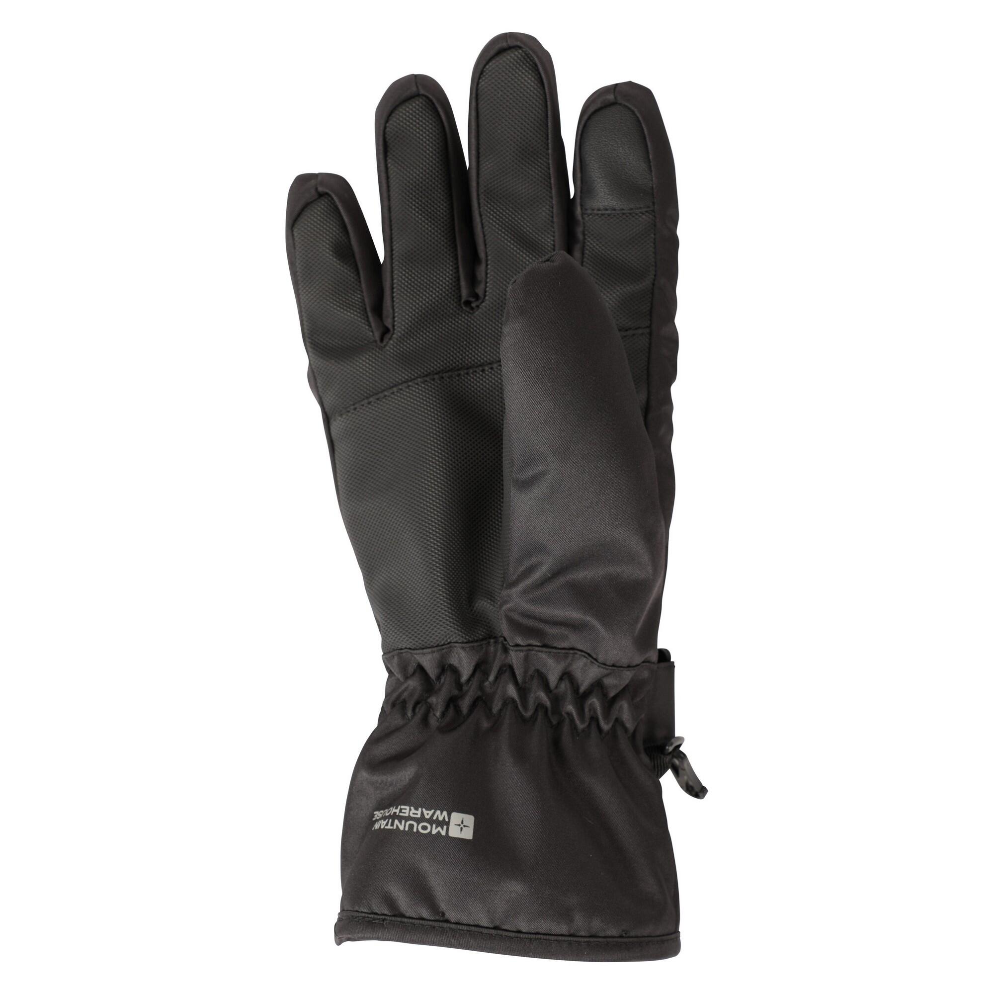 Donna Impermeabile Guanti Da Sci Mountain Warehouse Glide Nero Corvino 2/4